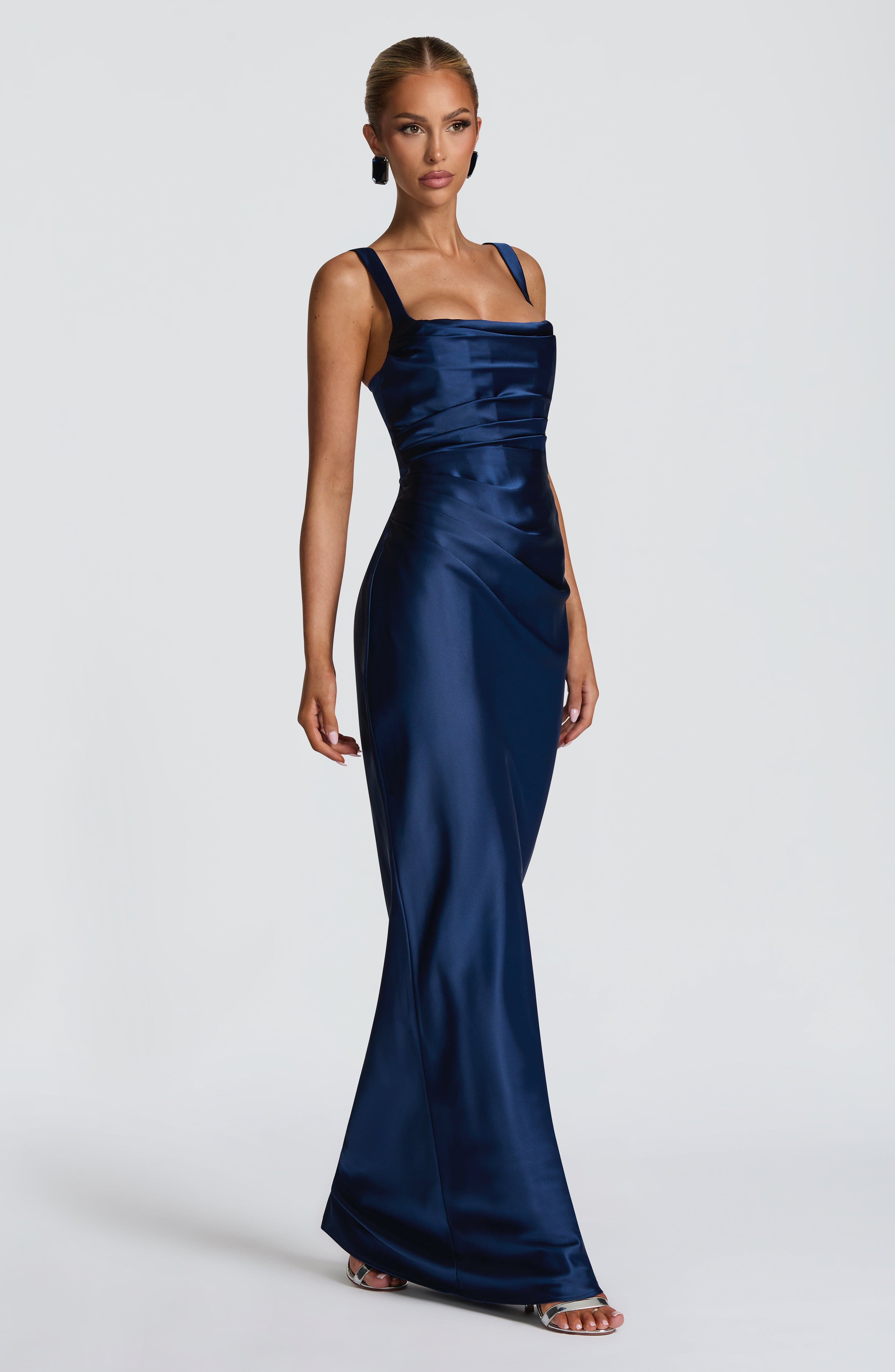 Calanthe Maxi Dress - Navy Dress Babyboo Fashion Premium Exclusive Design