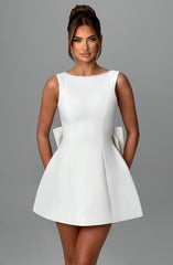 Carrie Mini Dress - Ivory Dress Babyboo Fashion Premium Exclusive Design