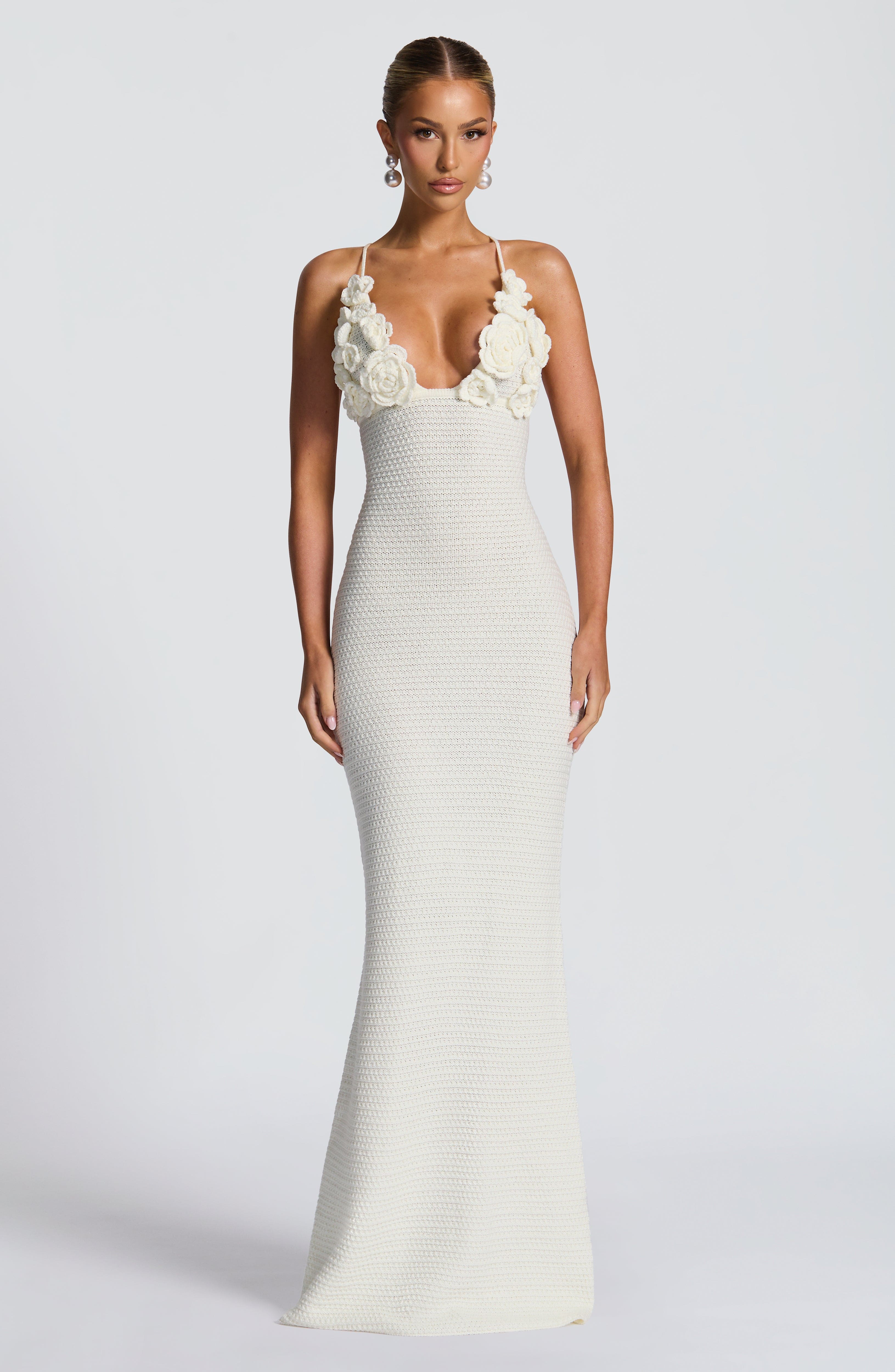 Celaena Maxi Dress - Ivory Dress Babyboo Fashion Premium Exclusive Design