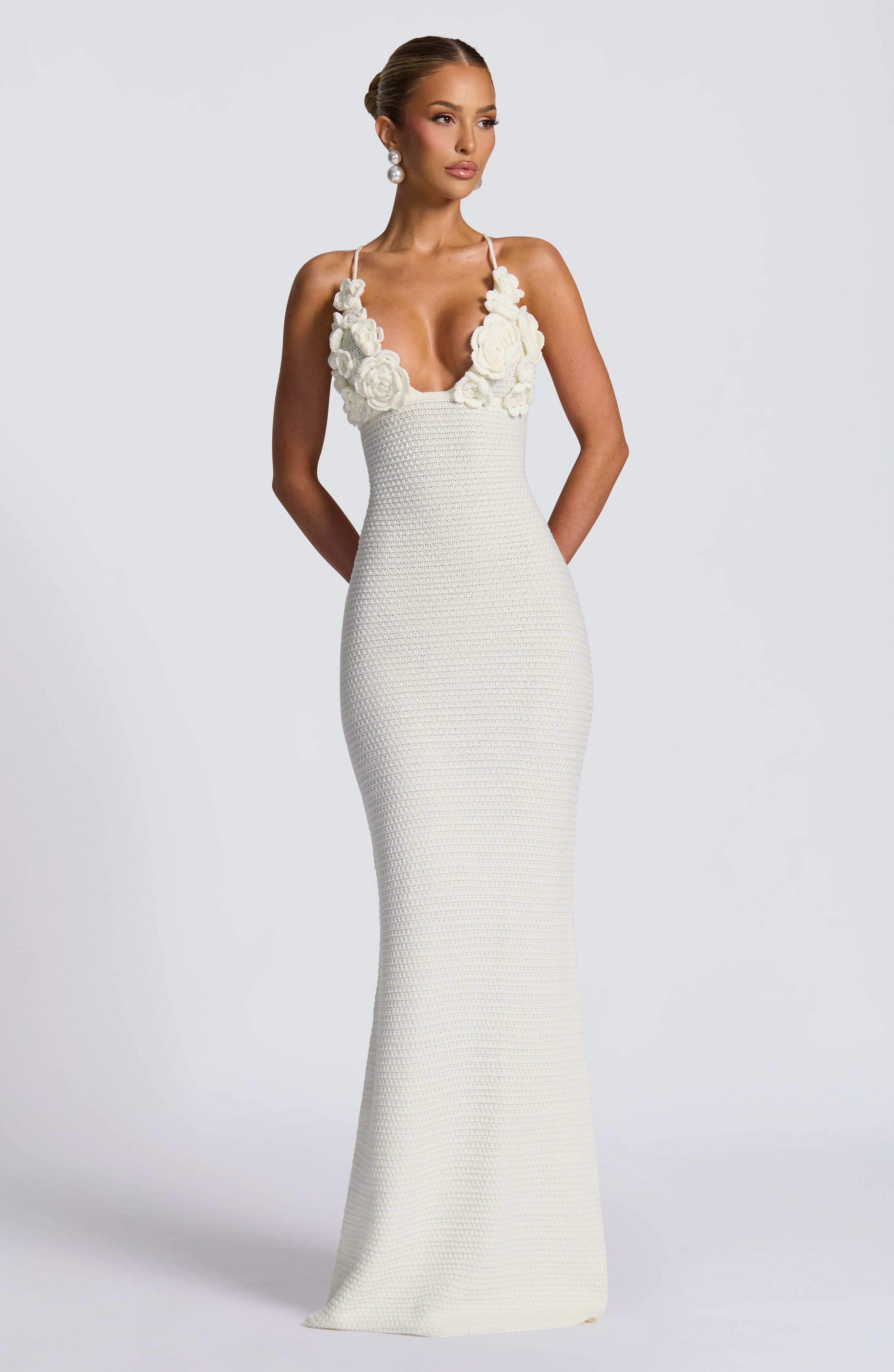 Celaena Maxi Dress - Ivory Dress Babyboo Fashion Premium Exclusive Design