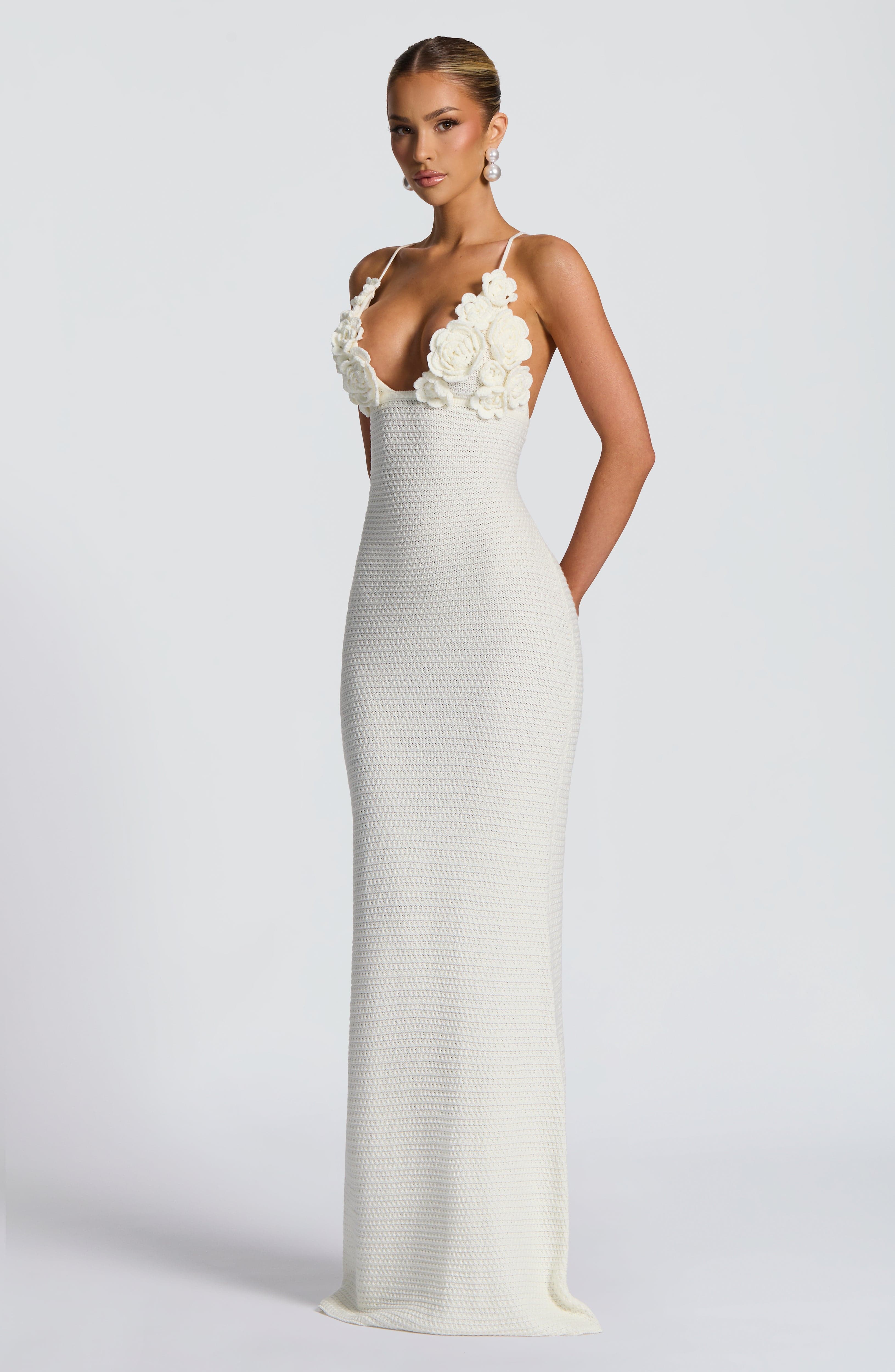Celaena Maxi Dress - Ivory Dress Babyboo Fashion Premium Exclusive Design