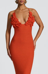 Celaena Maxi Dress - Orange Dress Babyboo Fashion Premium Exclusive Design
