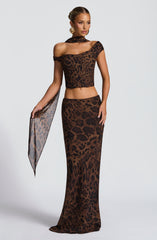 Chrysoula Maxi Skirt - Leopard Print Skirt Babyboo Fashion Premium Exclusive Design