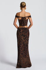 Chrysoula Top - Leopard Print Tops Babyboo Fashion Premium Exclusive Design