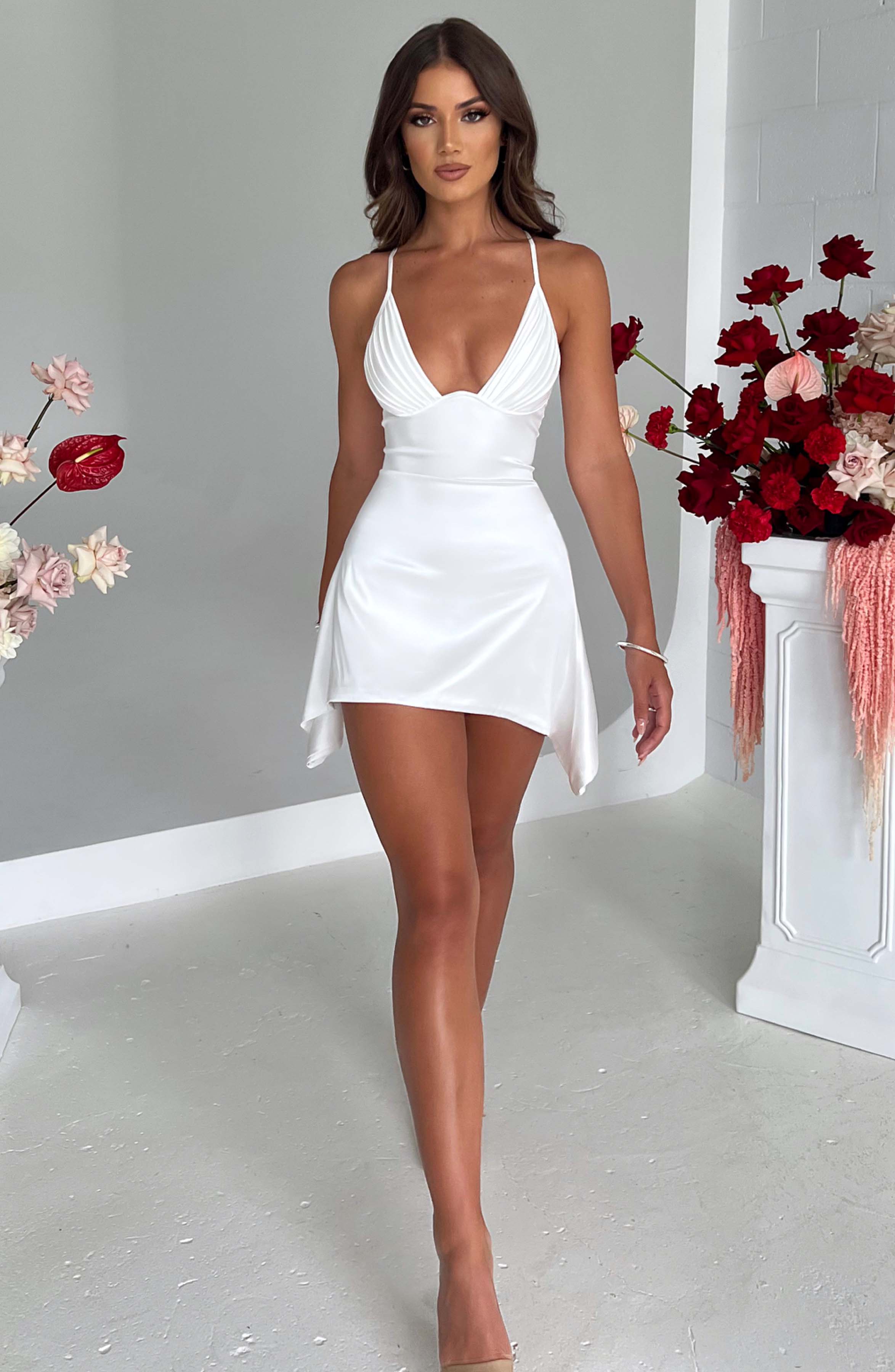 Clarise Mini Dress - Ivory Dress Babyboo Fashion Premium Exclusive Design