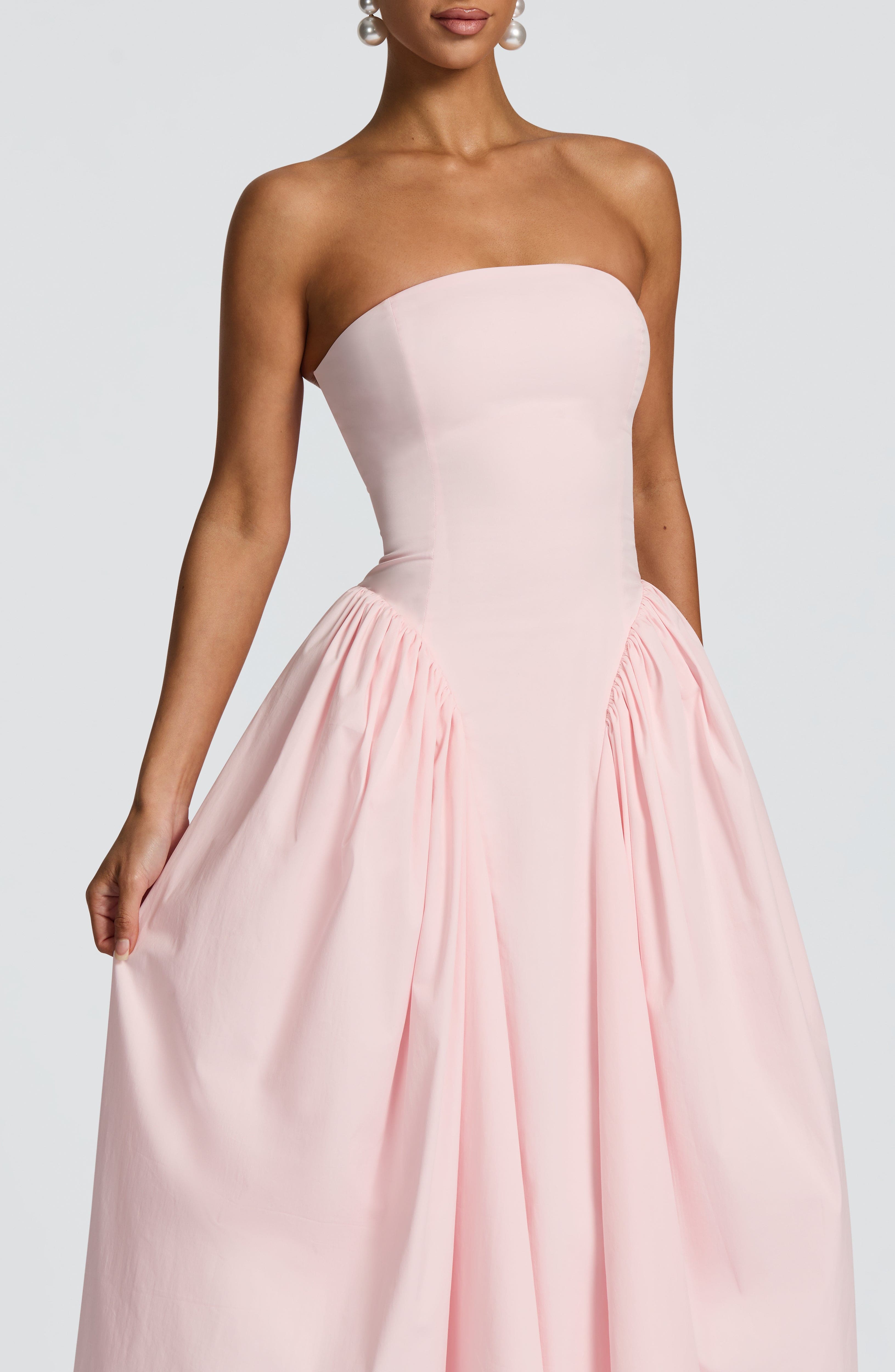 Darla Midi Dress - Blush Dress Babyboo Fashion Premium Exclusive Design