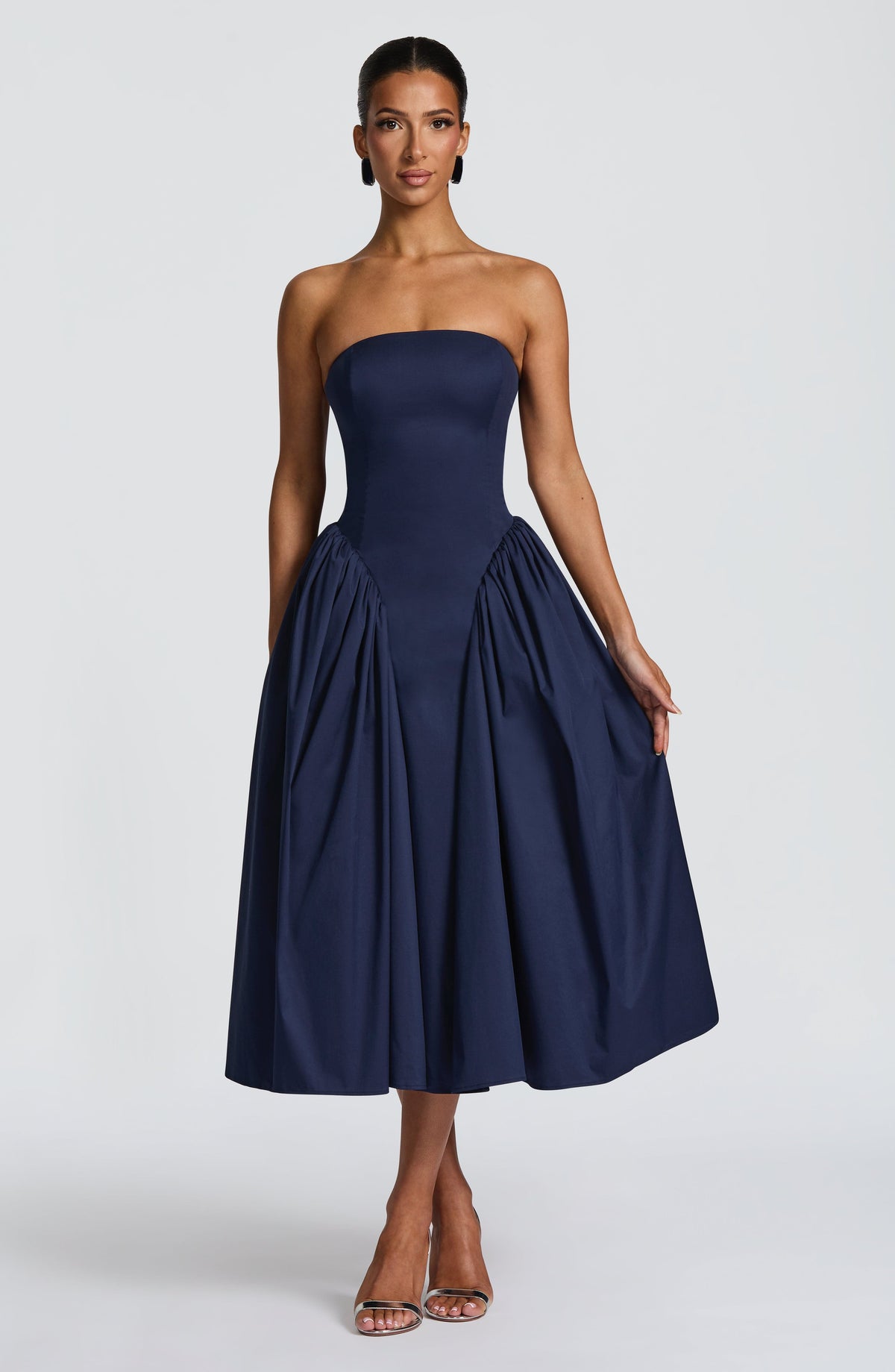 Darla Midi Dress - Navy Dress Babyboo Fashion Premium Exclusive Design