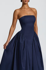 Darla Midi Dress - Navy Dress Babyboo Fashion Premium Exclusive Design