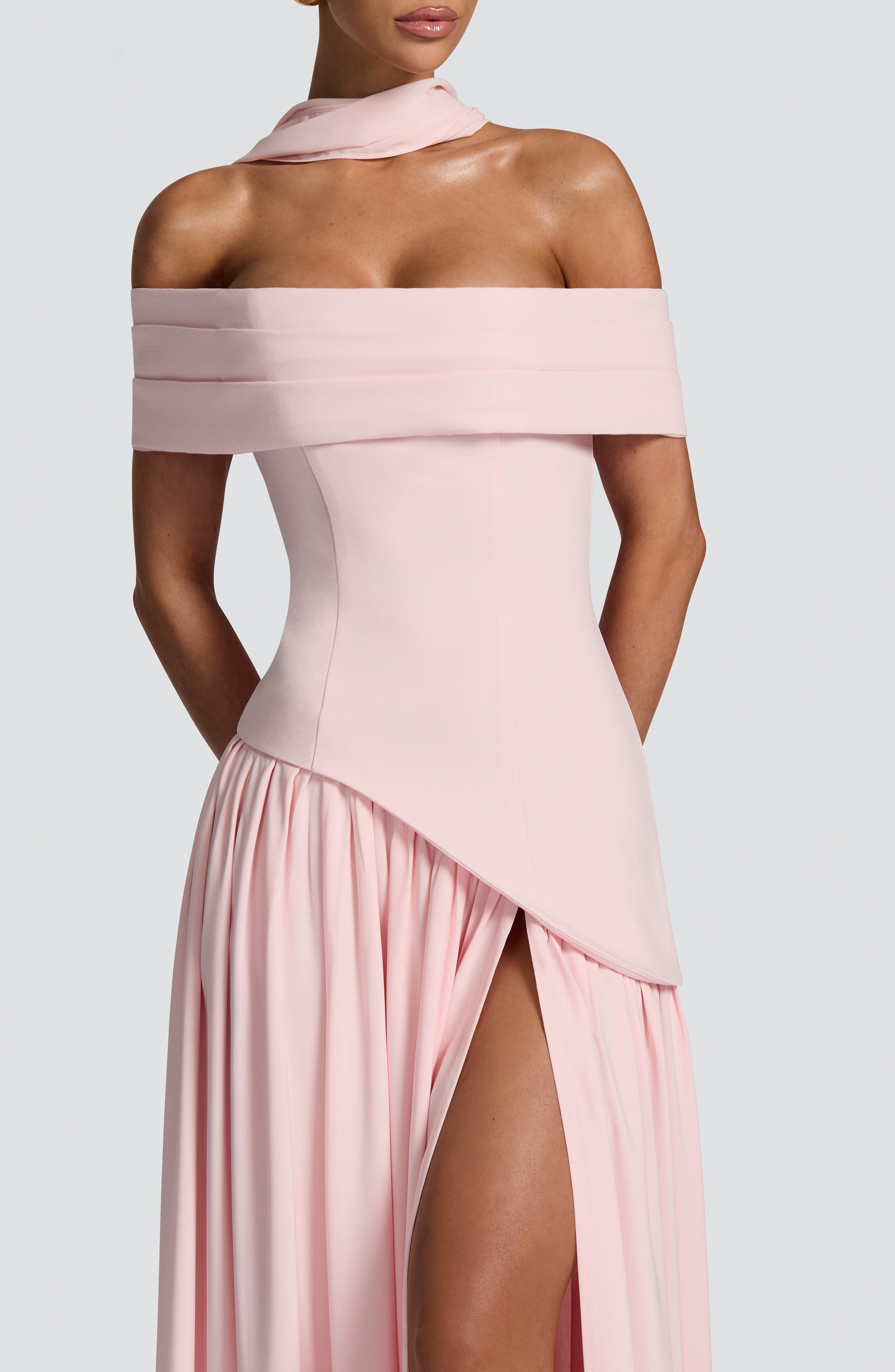 Delilah Maxi Dress - Blush Dress Babyboo Fashion Premium Exclusive Design