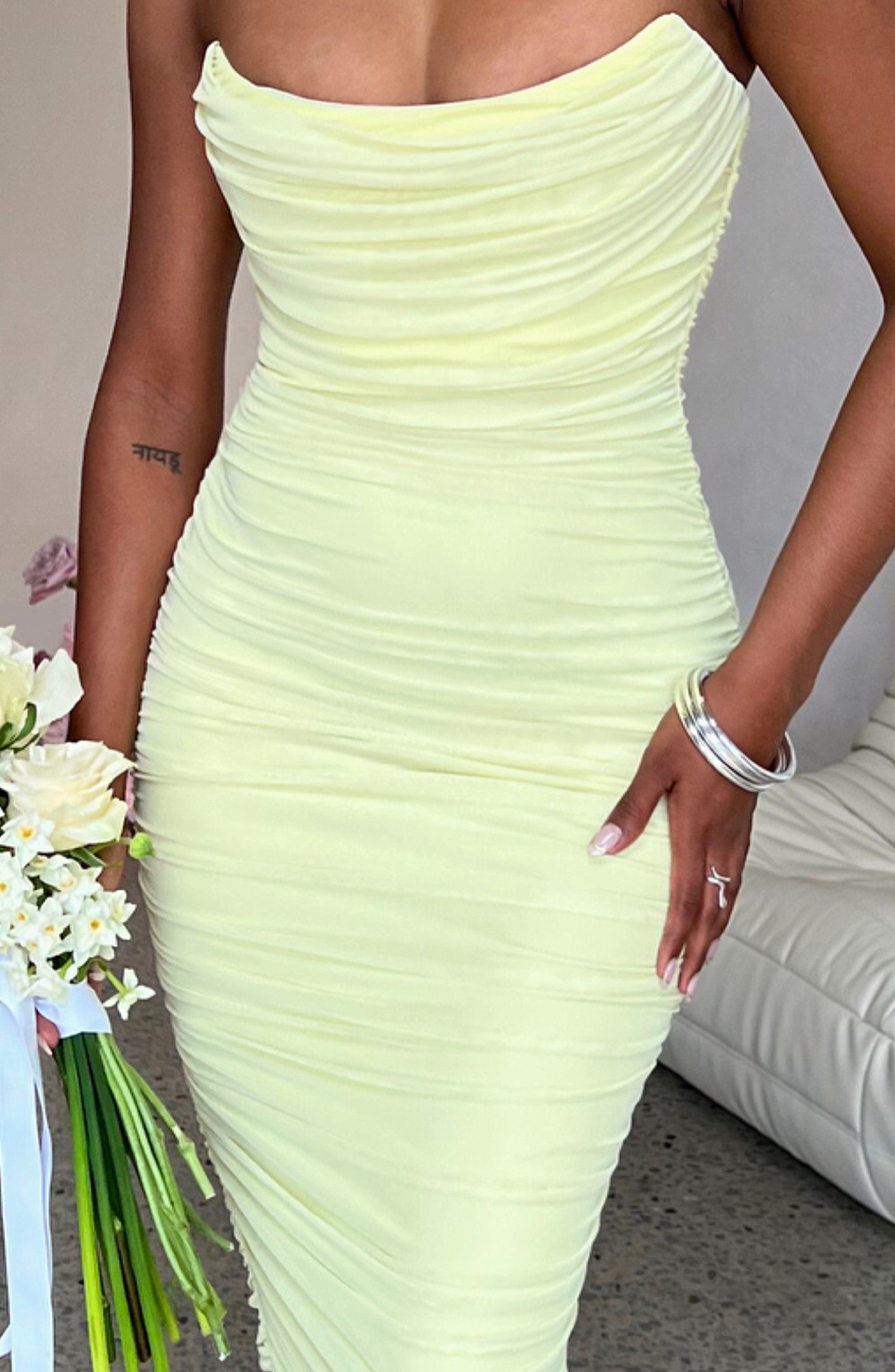Demi Maxi Dress - Lime Babyboo Fashion Premium Exclusive Design