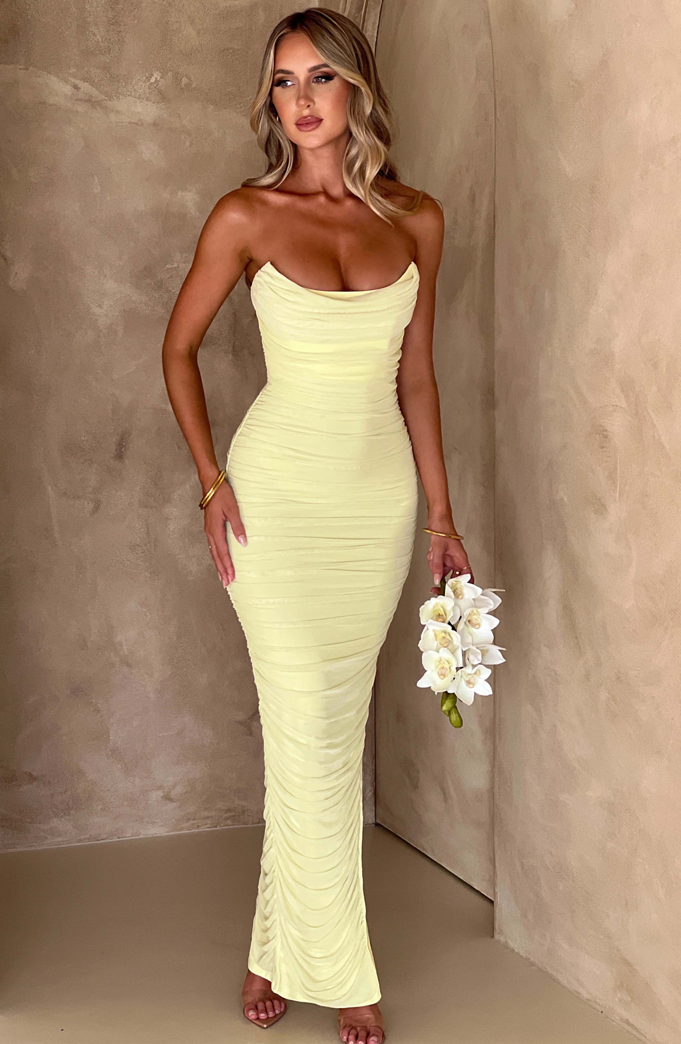 Demi Maxi Dress - Lime Dress Babyboo Fashion Premium Exclusive Design