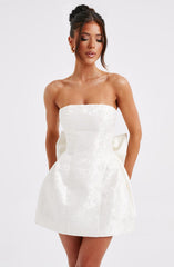 Elenora Mini Dress - Ivory Dress XS Babyboo Fashion Premium Exclusive Design