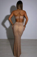 Eloise Maxi Skirt - Bronze Babyboo Fashion Premium Exclusive Design