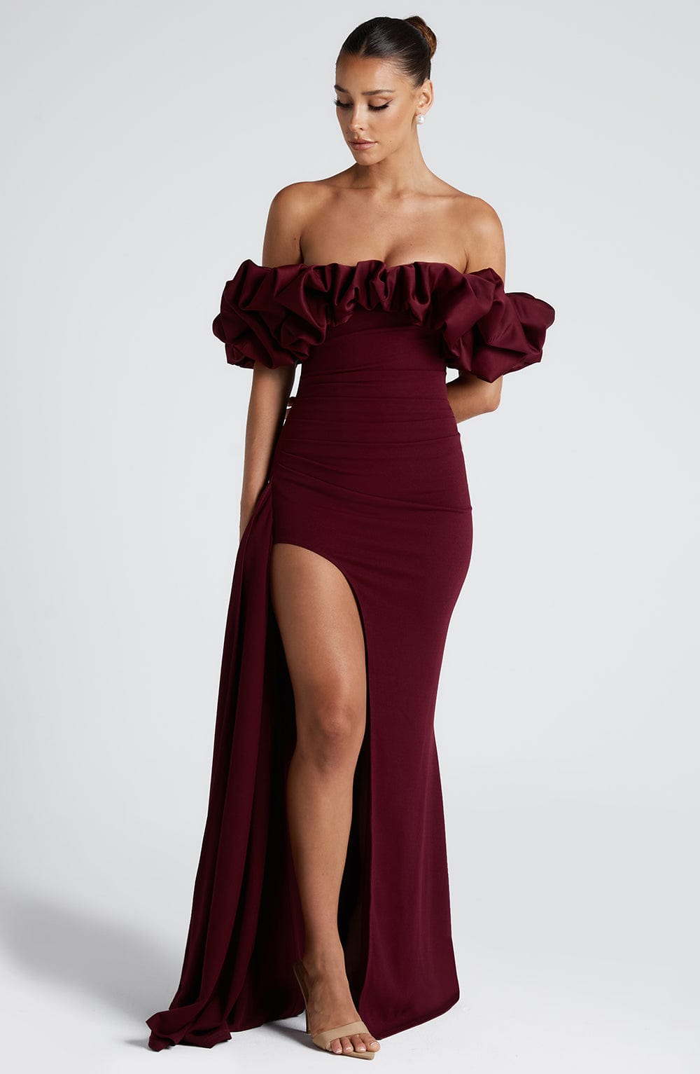 Elsie Maxi Dress - Cherry Lacquer Dress Babyboo Fashion Premium Exclusive Design