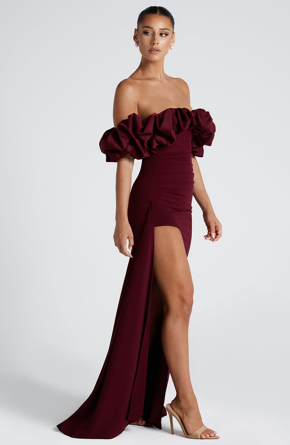 Elsie Maxi Dress - Cherry Lacquer Dress Babyboo Fashion Premium Exclusive Design