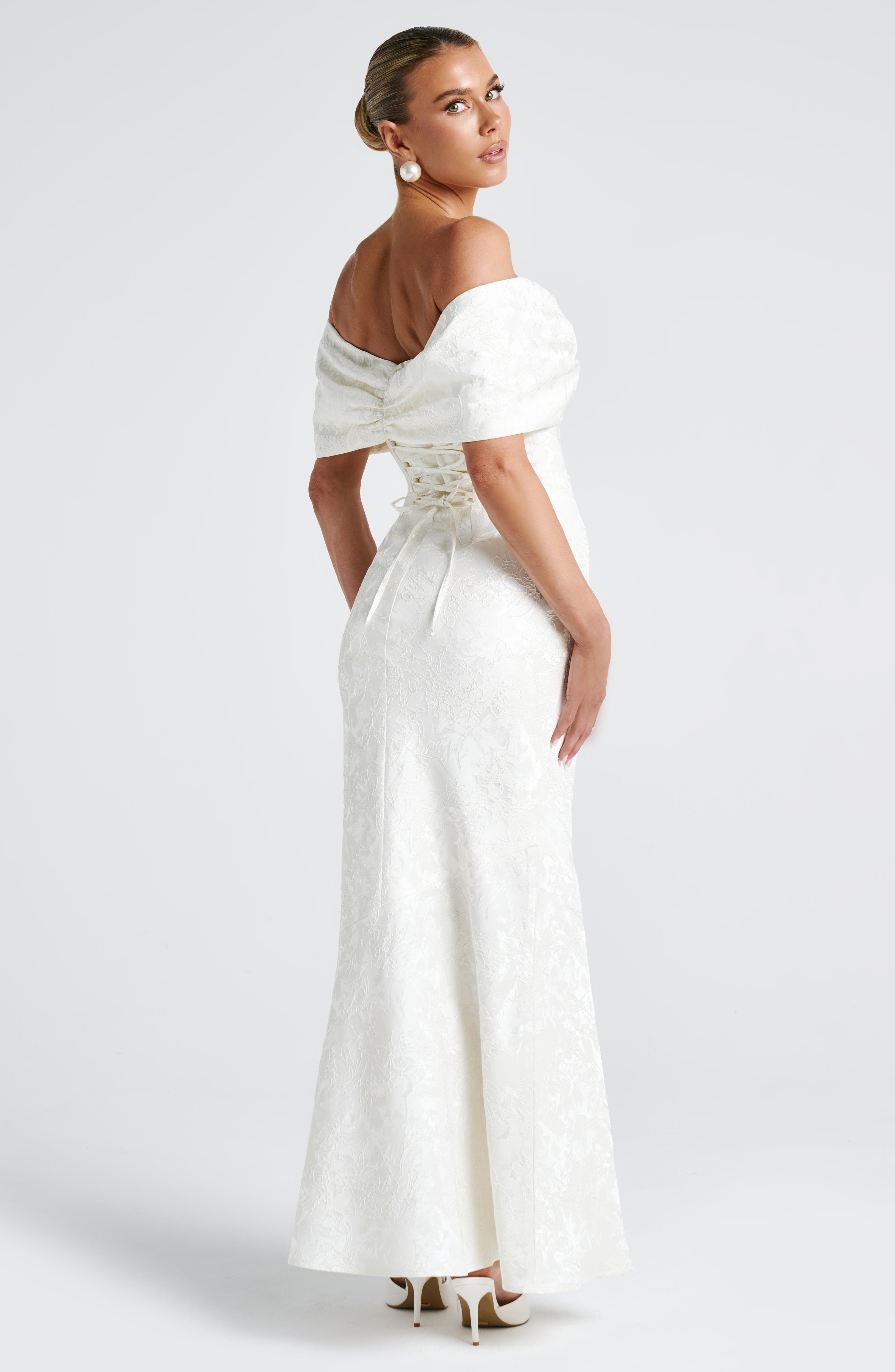 Emberly Maxi Dress - Ivory Dress Babyboo Fashion Premium Exclusive Design