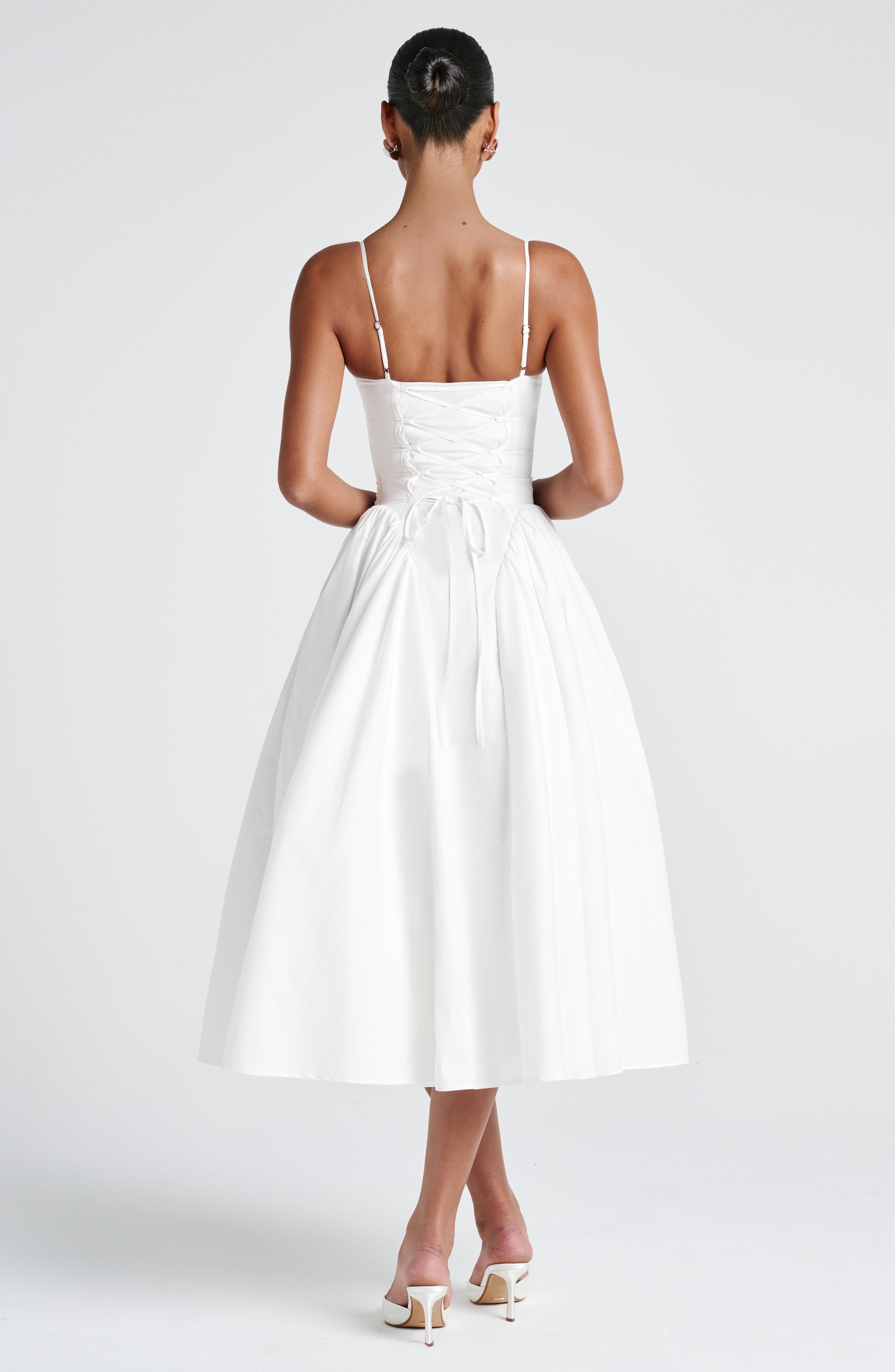 Emerson Midi Dress - Ivory Dress Babyboo Fashion Premium Exclusive Design
