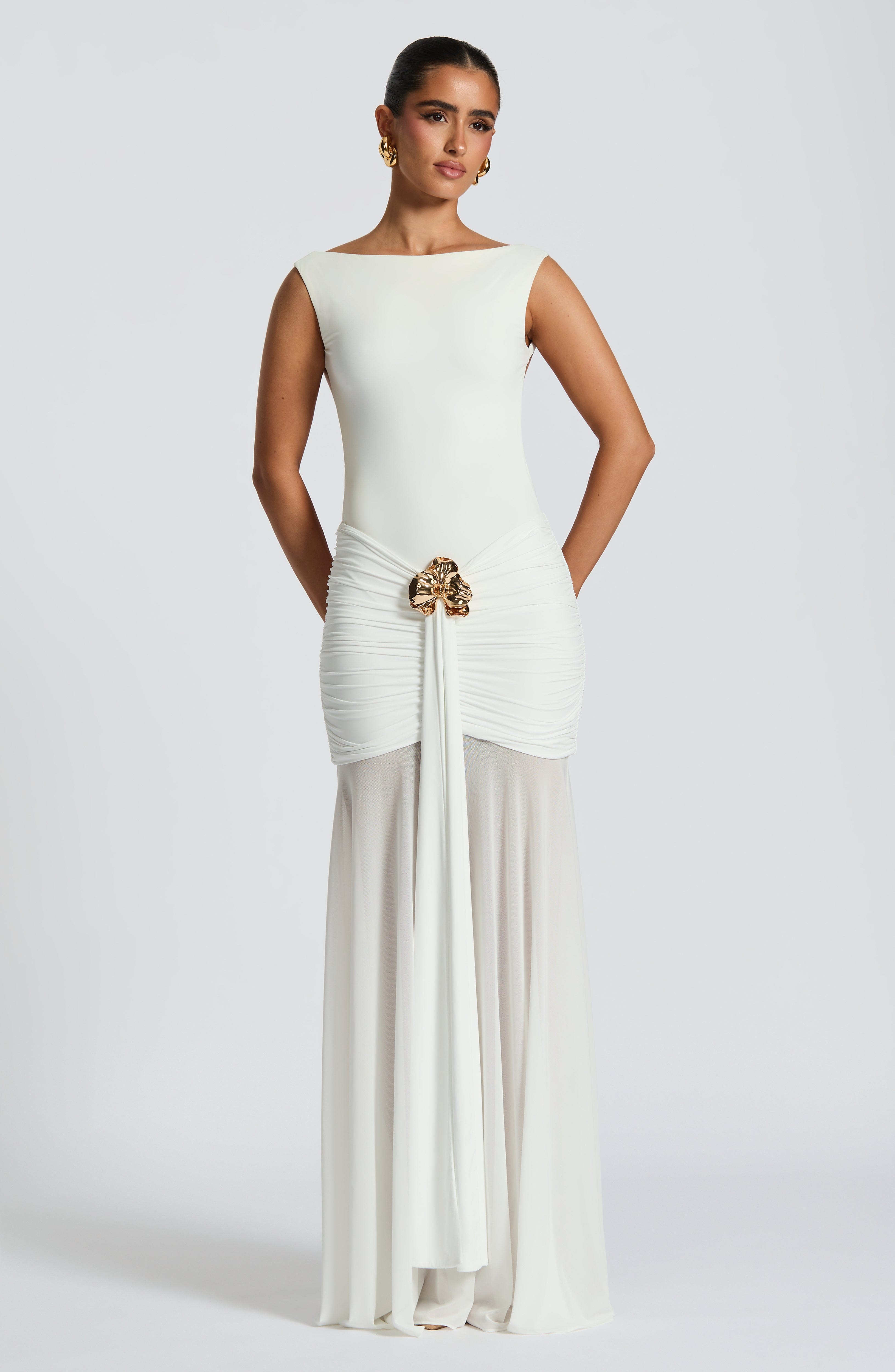 Fae Maxi Skirt - White Skirt Babyboo Fashion Premium Exclusive Design