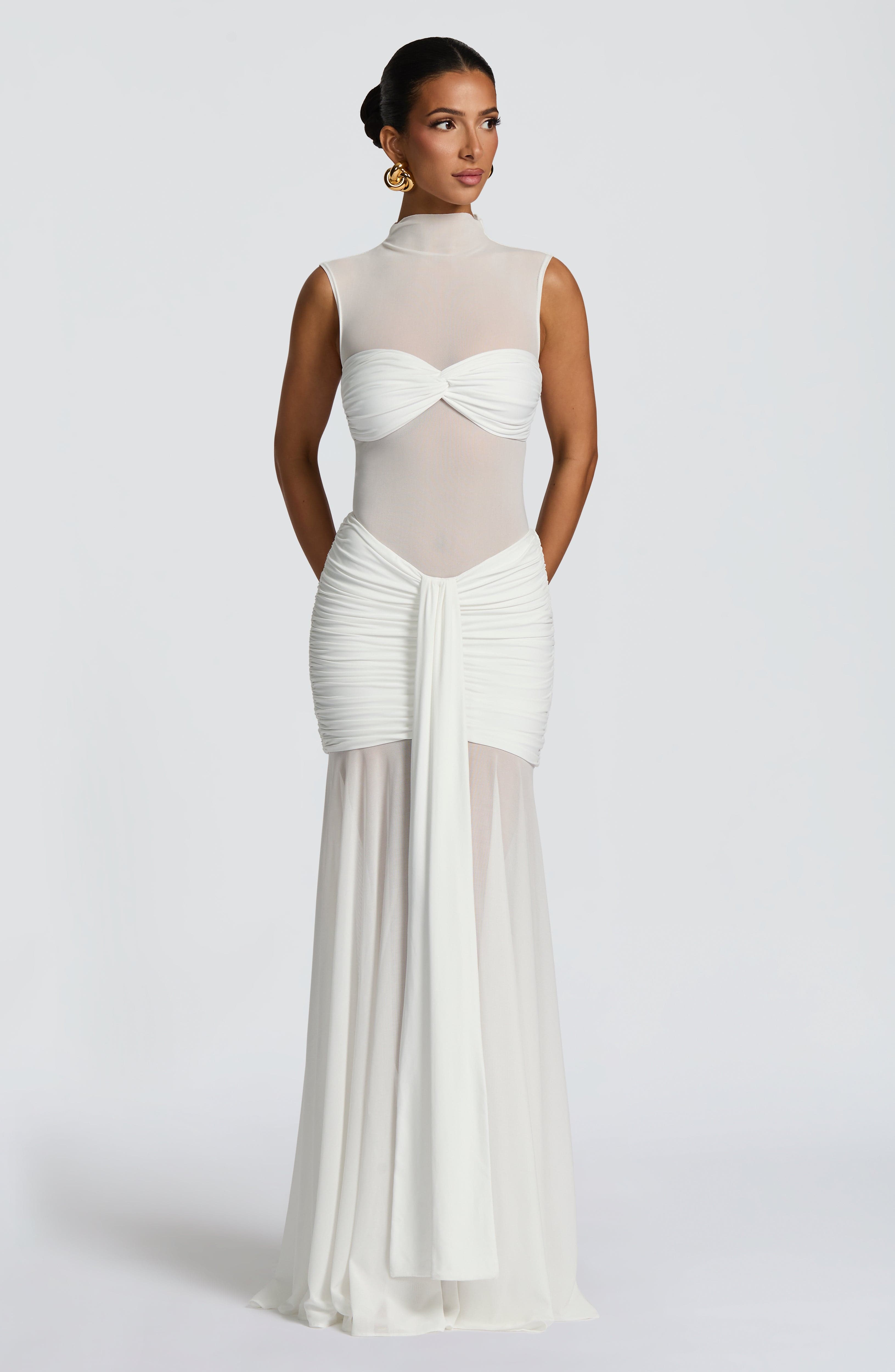 Fae Maxi Skirt - White Skirt Babyboo Fashion Premium Exclusive Design