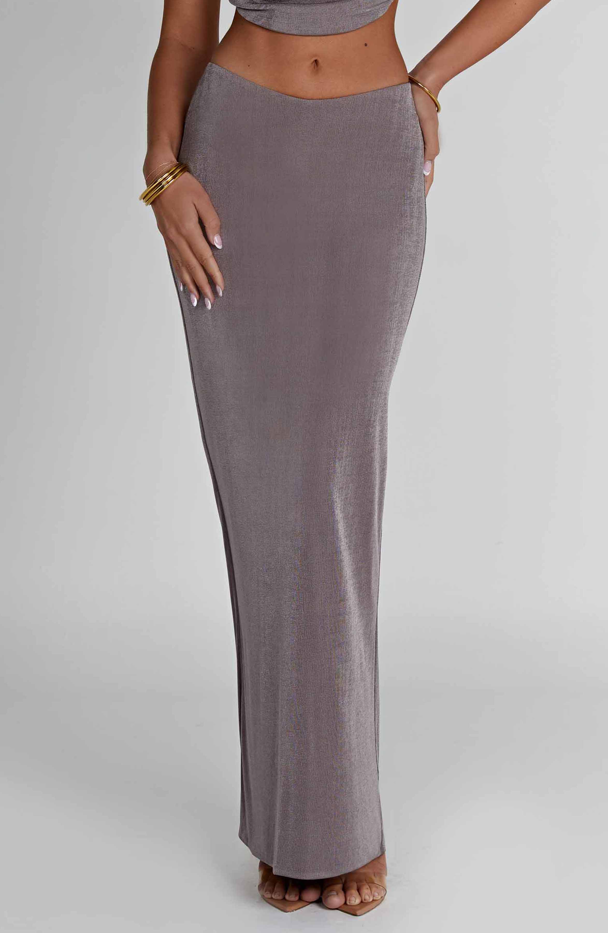 Fifi Maxi Skirt - Charcoal Skirt Babyboo Fashion Premium Exclusive Design