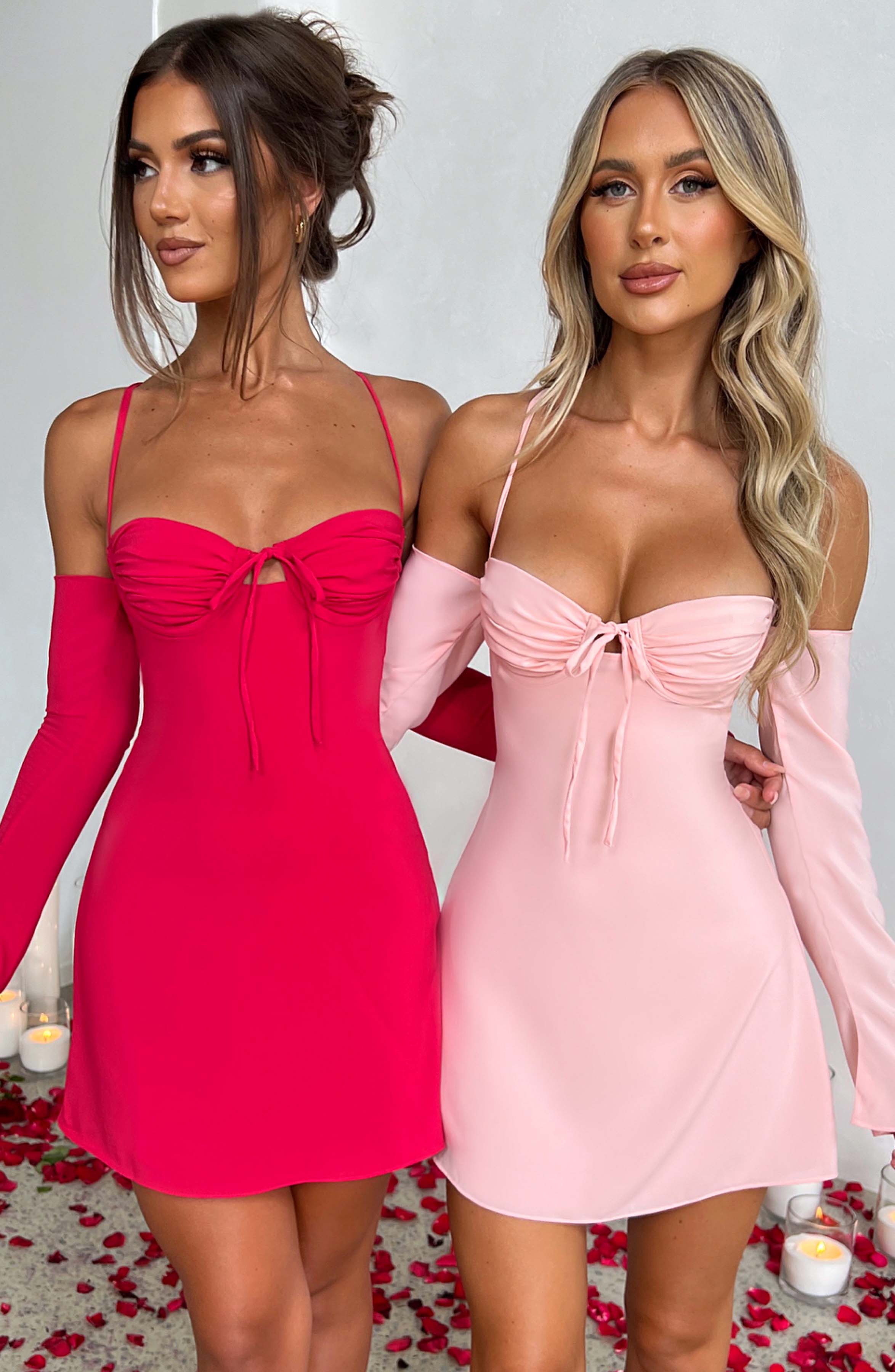 Fiona Mini Dress - Pink Dress Babyboo Fashion Premium Exclusive Design
