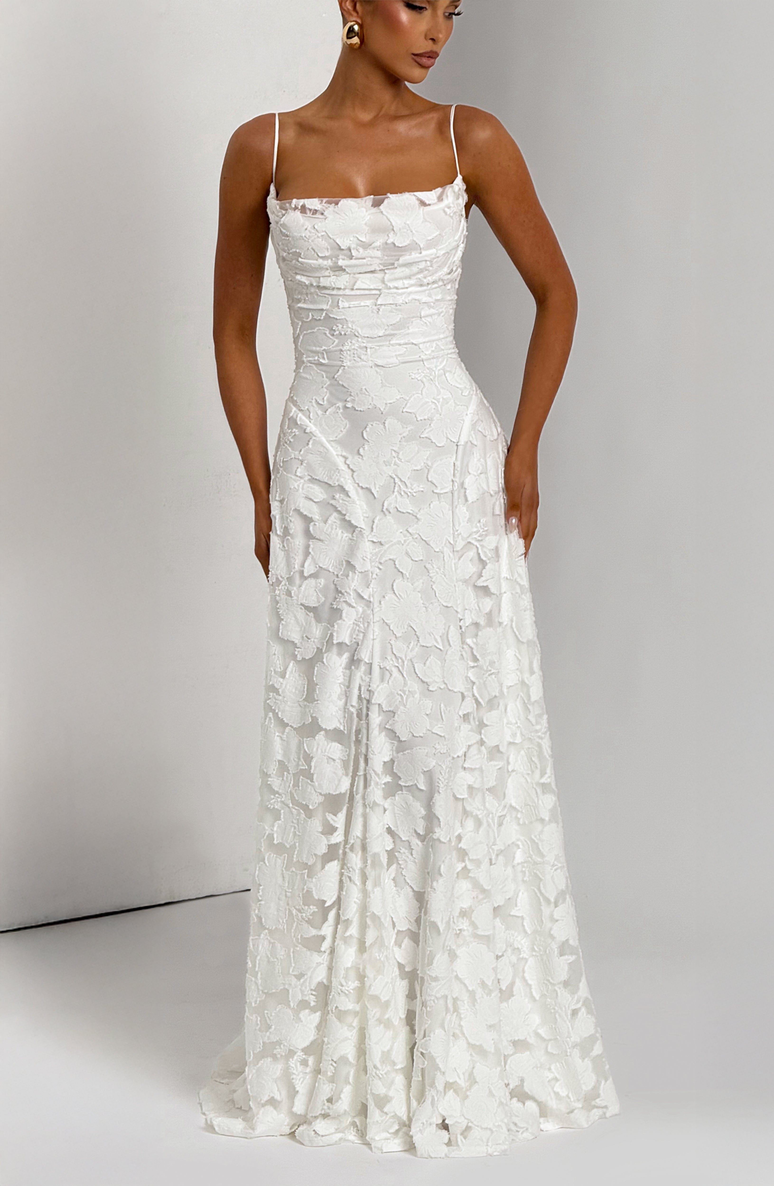 Francis Maxi Dress - Ivory Dress Babyboo Fashion Premium Exclusive Design
