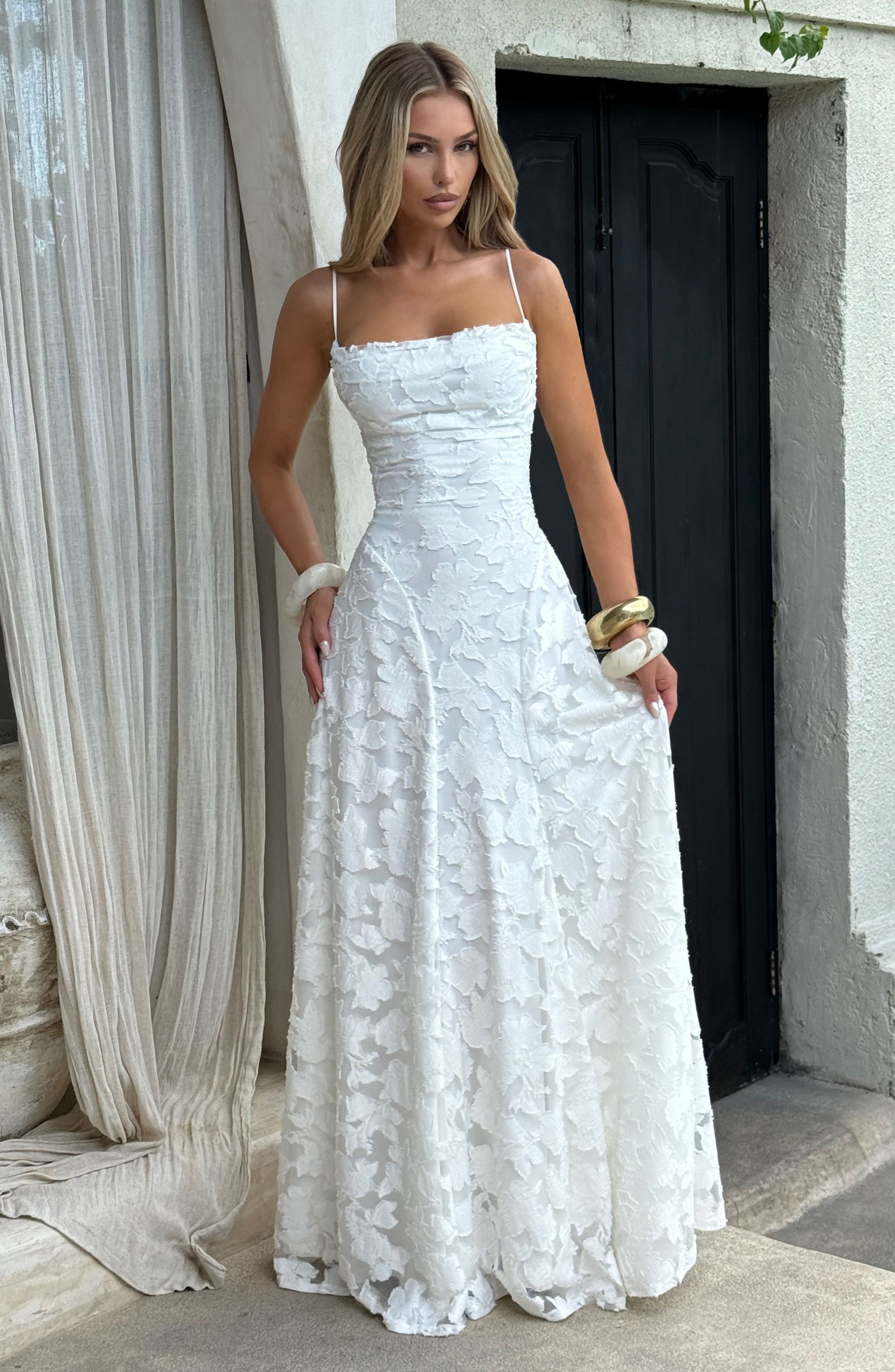 Francis Maxi Dress - Ivory Dress Babyboo Fashion Premium Exclusive Design
