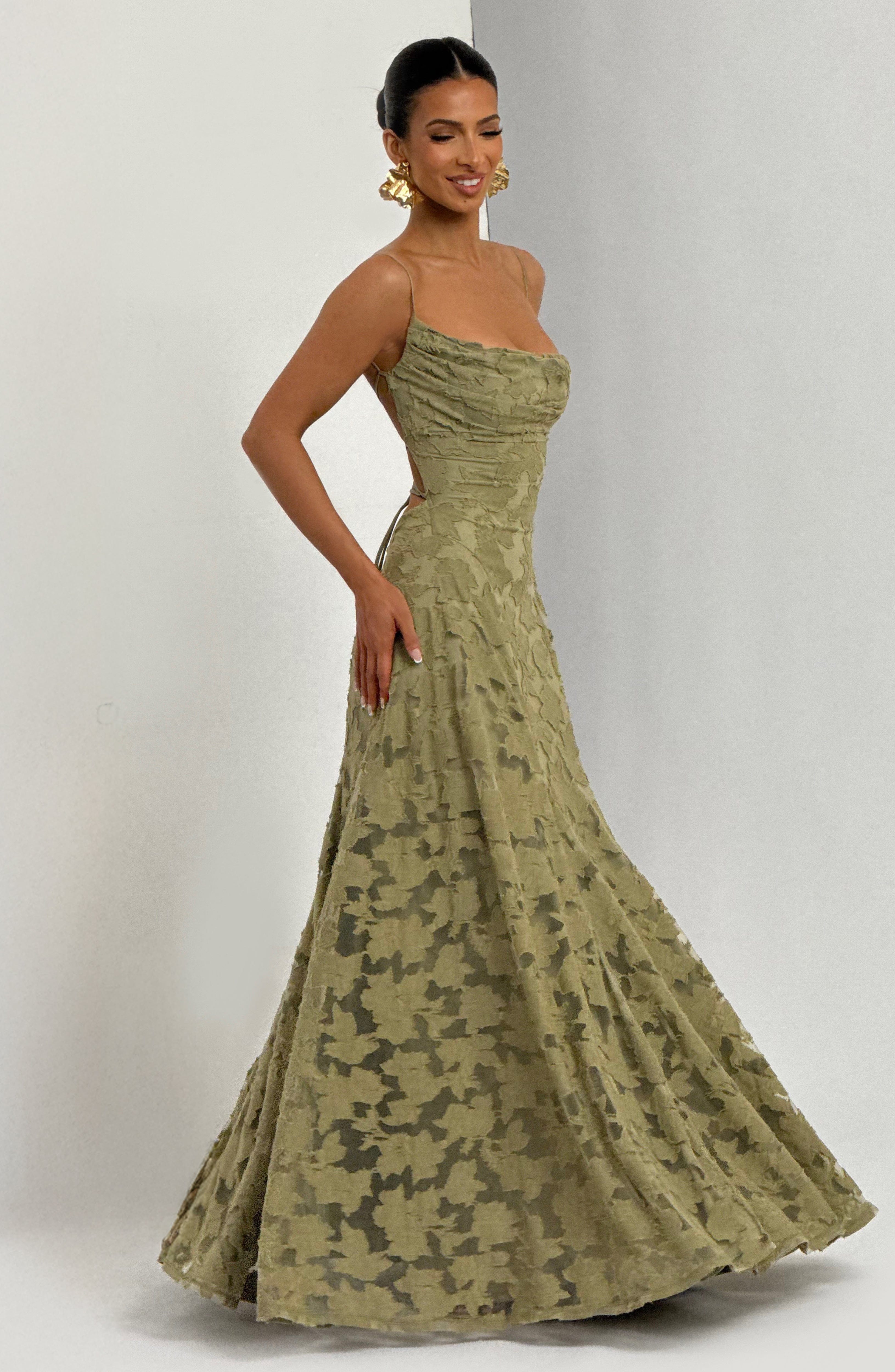 Francis Maxi Dress - Sage Dress Babyboo Fashion Premium Exclusive Design
