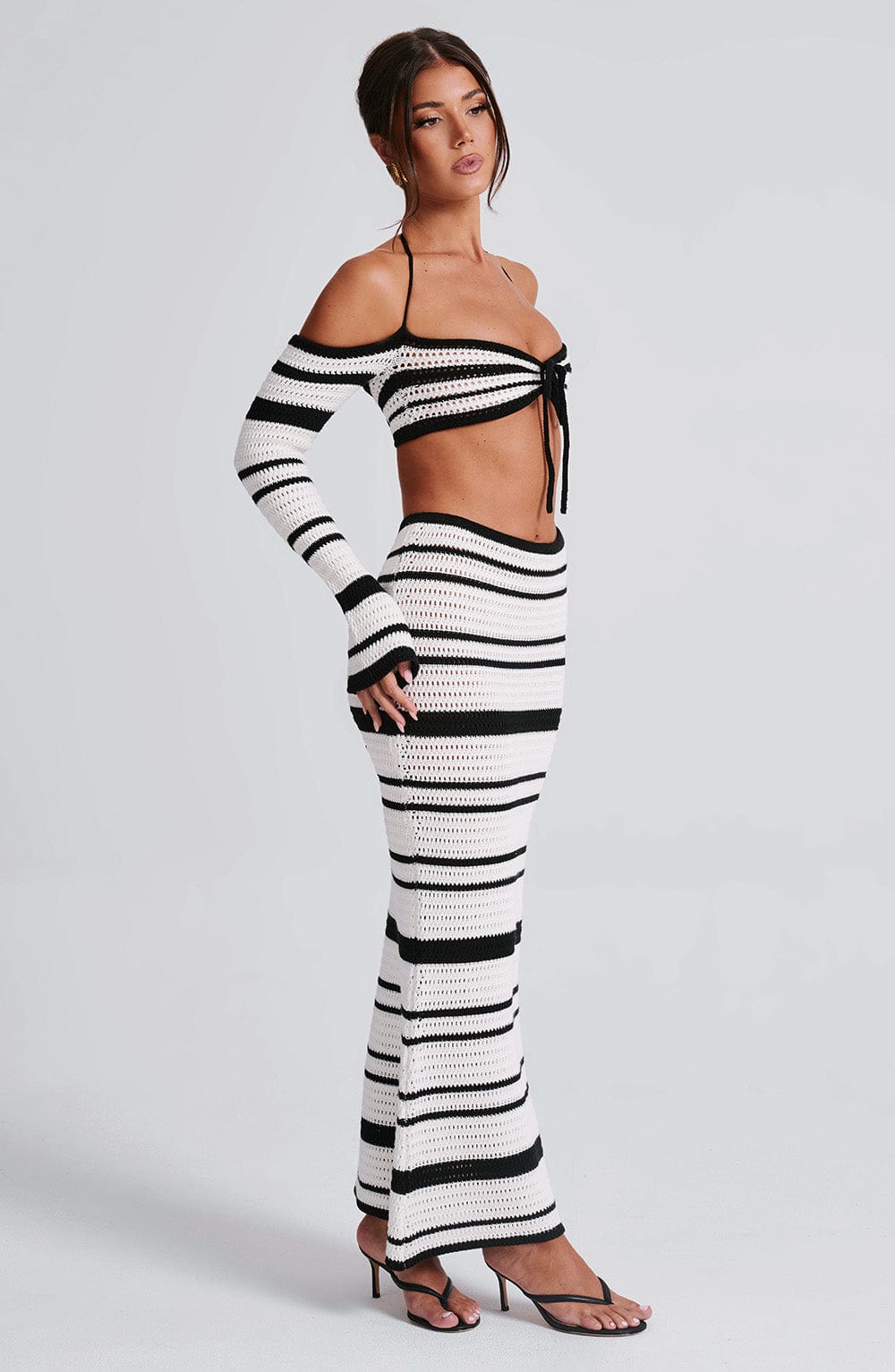 Georgia Top - Black/White Tops Babyboo Fashion Premium Exclusive Design