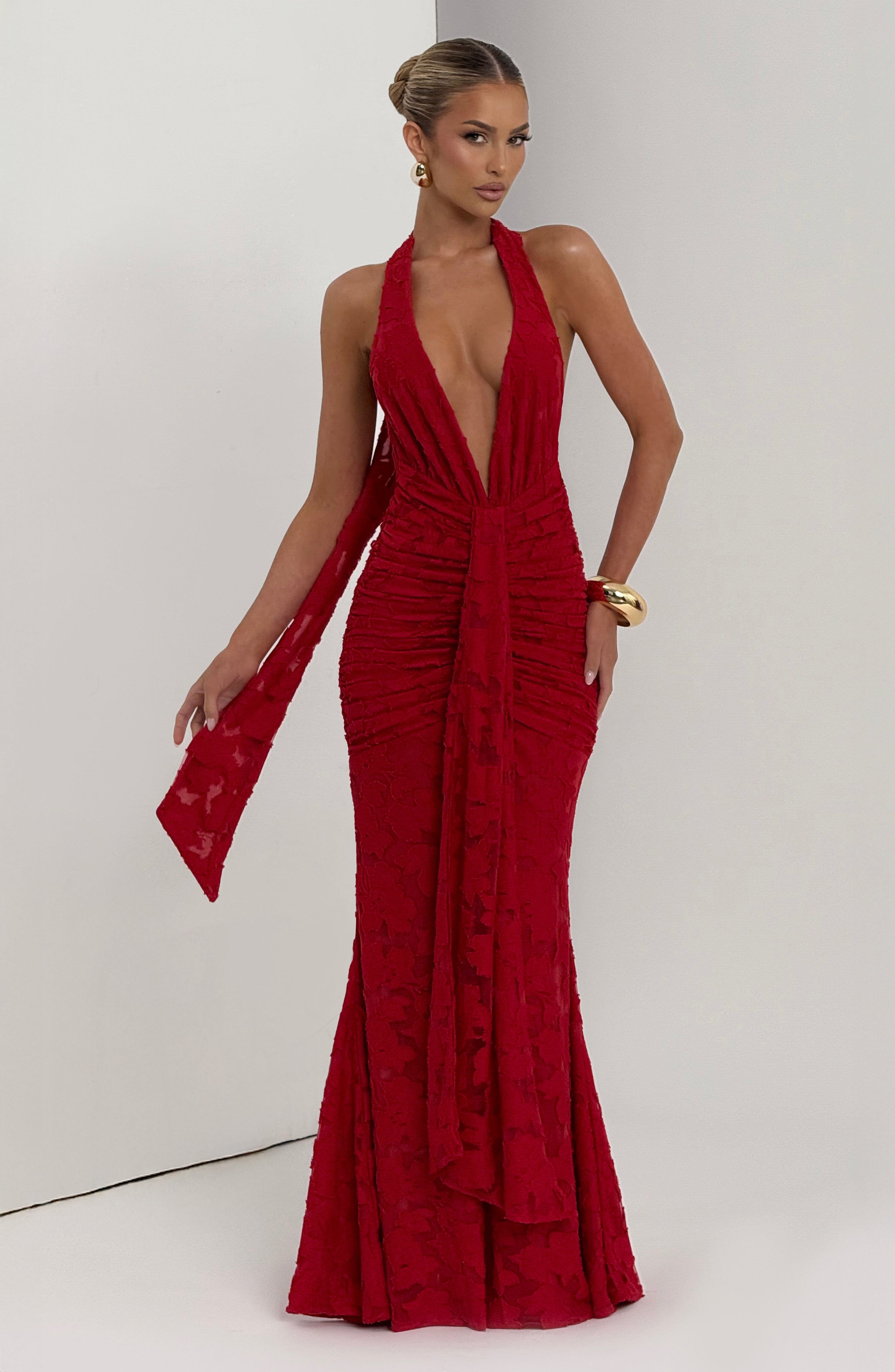 Guinevere Maxi Dress - Red Dress Babyboo Fashion Premium Exclusive Design