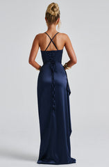 Helen Maxi Dress - Navy Dress Babyboo Fashion Premium Exclusive Design