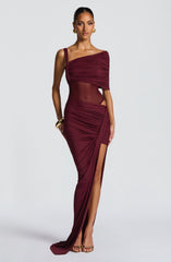Henrietta Maxi Skirt - Cherry Lacquer Skirt Babyboo Fashion Premium Exclusive Design