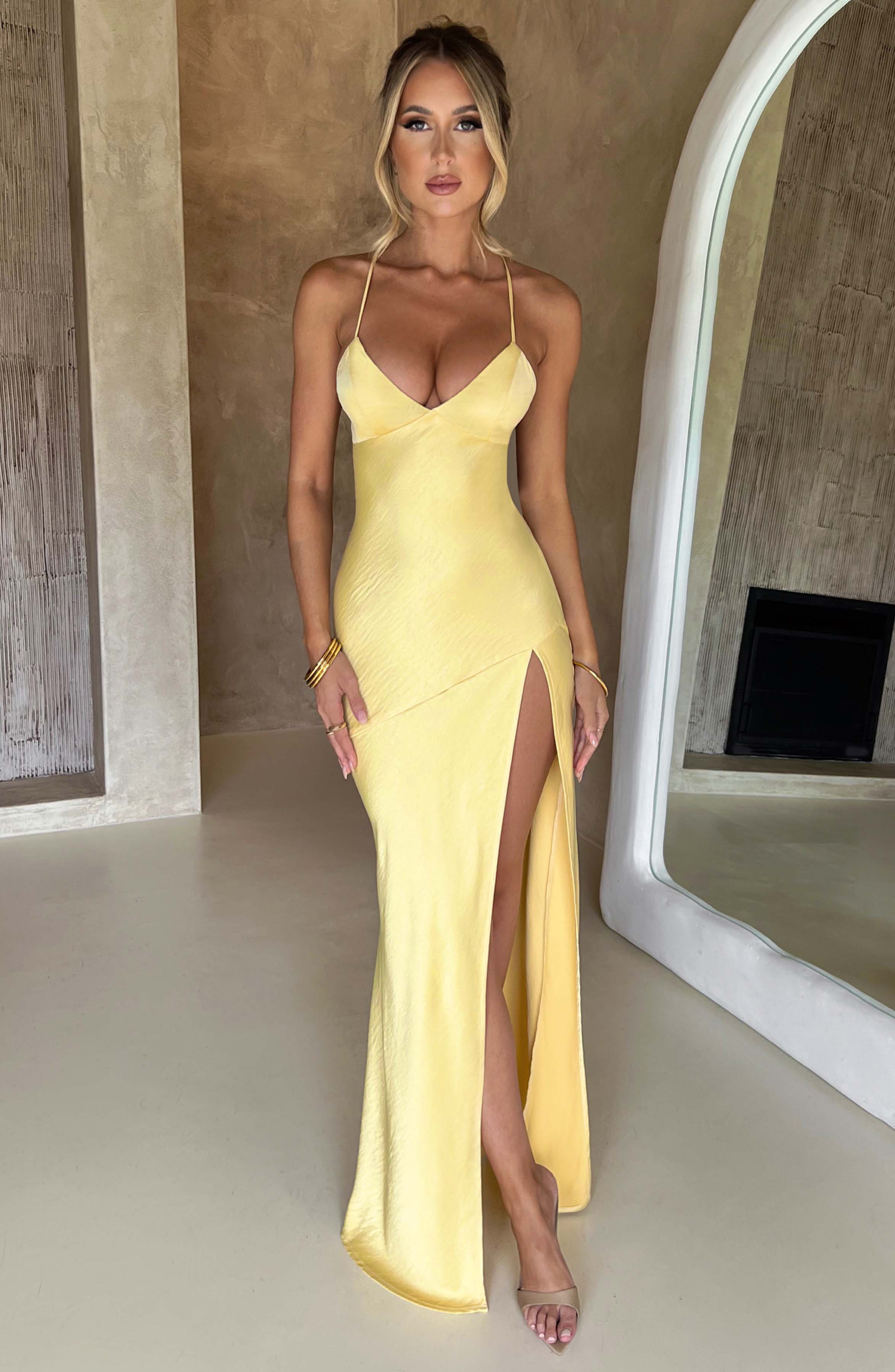 Isobel Maxi Dress - Lemon Dress Babyboo Fashion Premium Exclusive Design