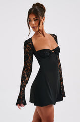 Jacinta Mini Dress - Black Dress Babyboo Fashion Premium Exclusive Design