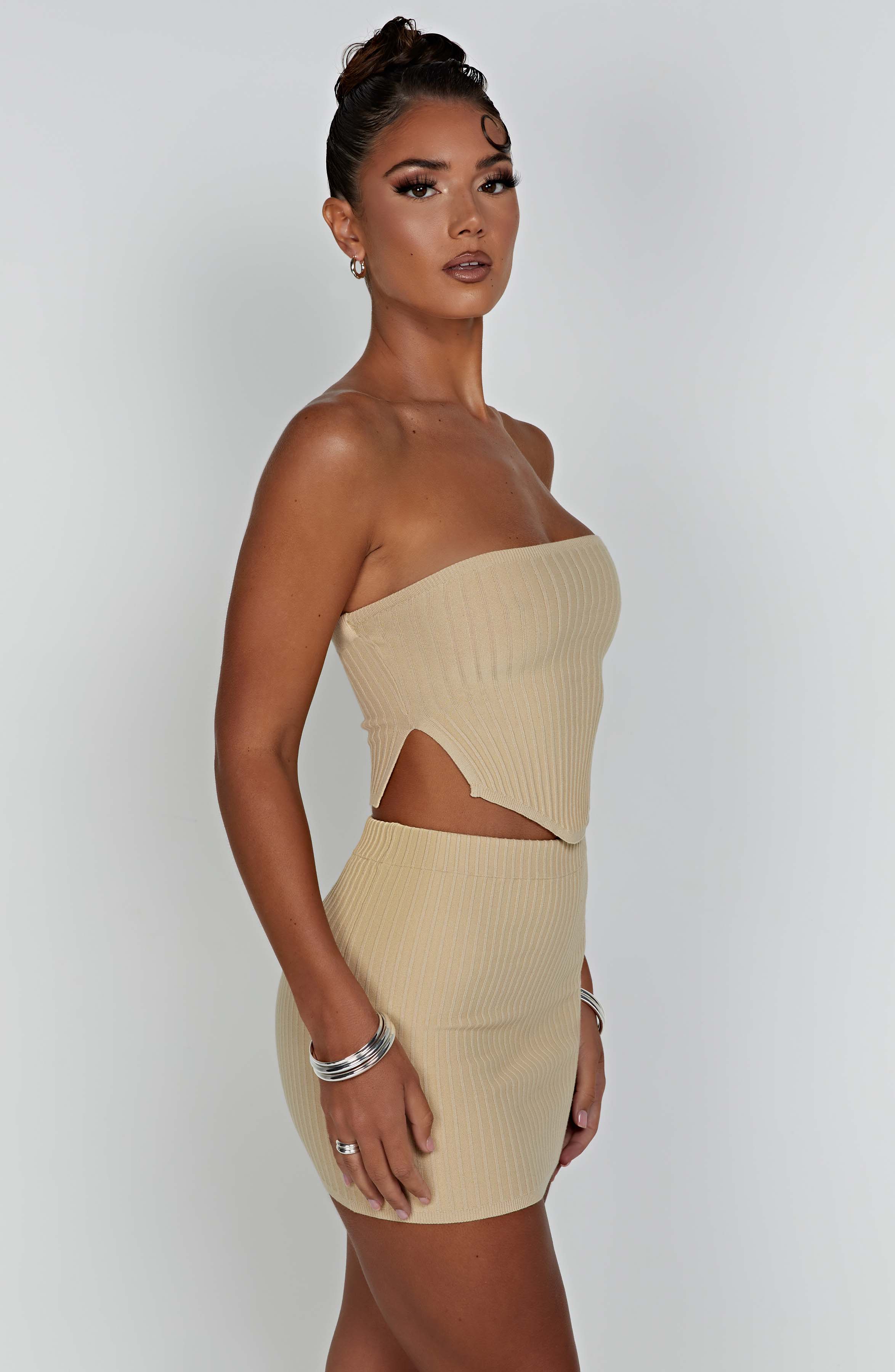 Jaz Top - Beige Tops Babyboo Fashion Premium Exclusive Design