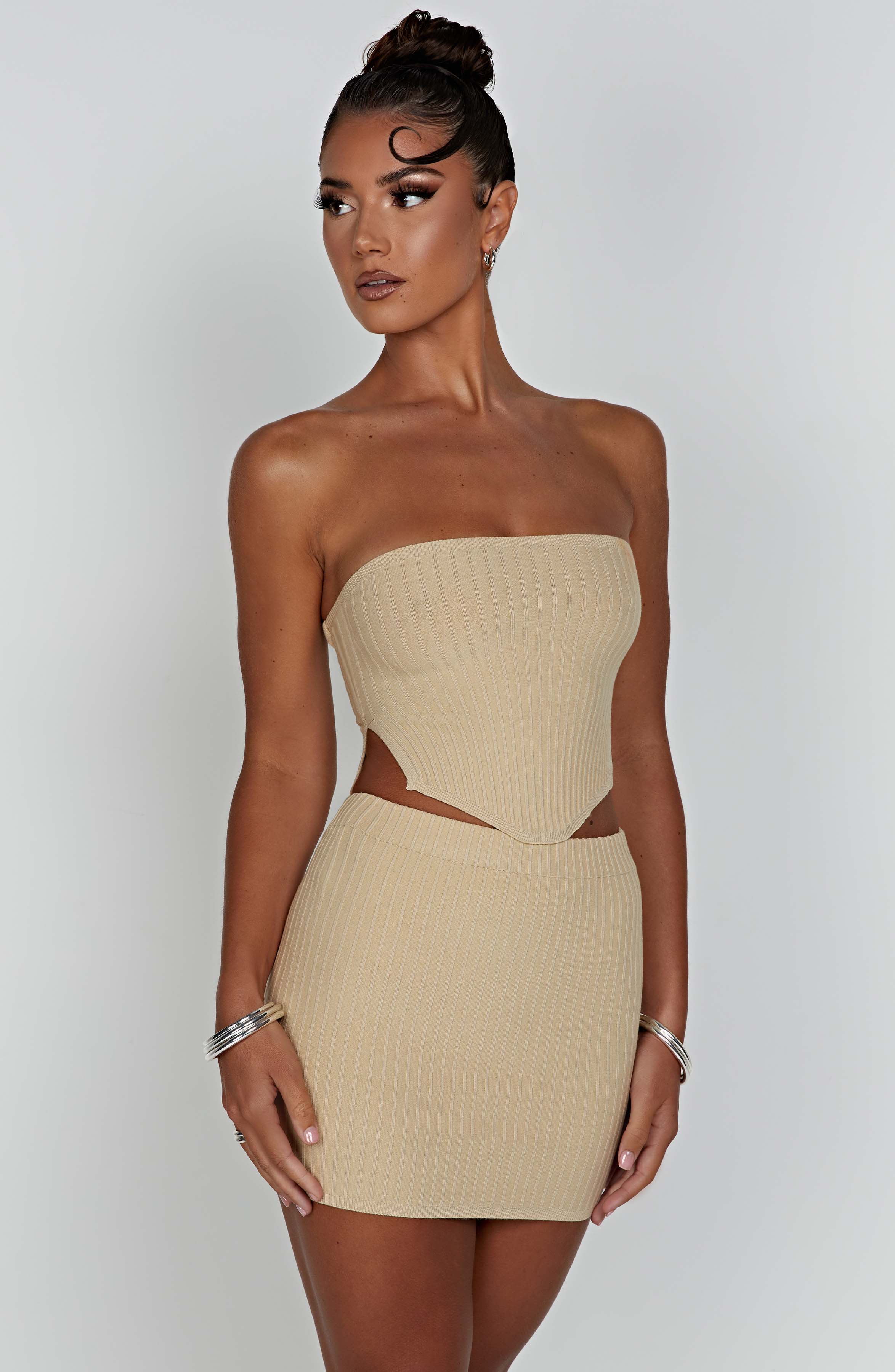 Jaz Top - Beige Tops Babyboo Fashion Premium Exclusive Design