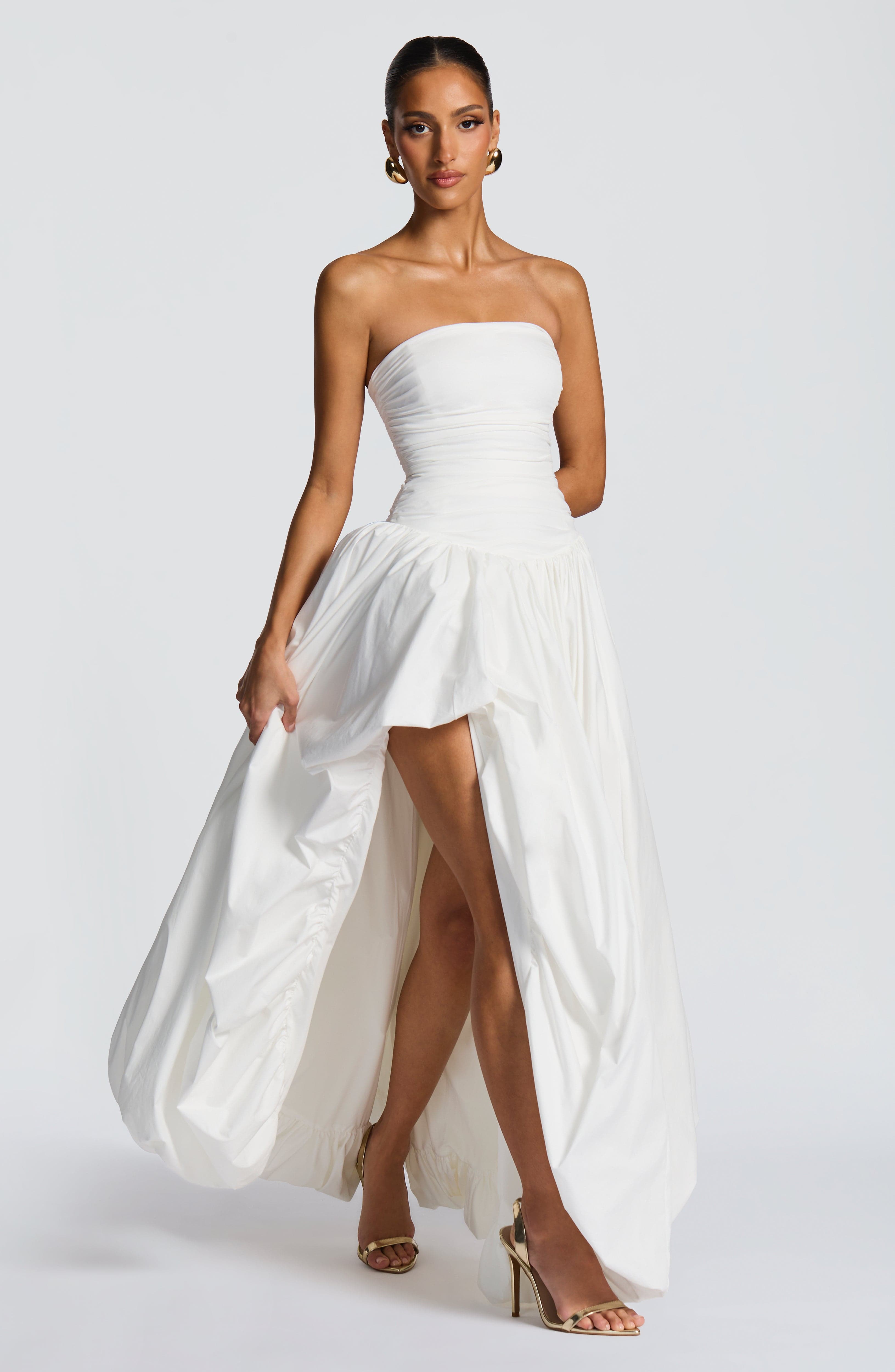 Jillian Maxi Dress - Ivory Dress Babyboo Fashion Premium Exclusive Design