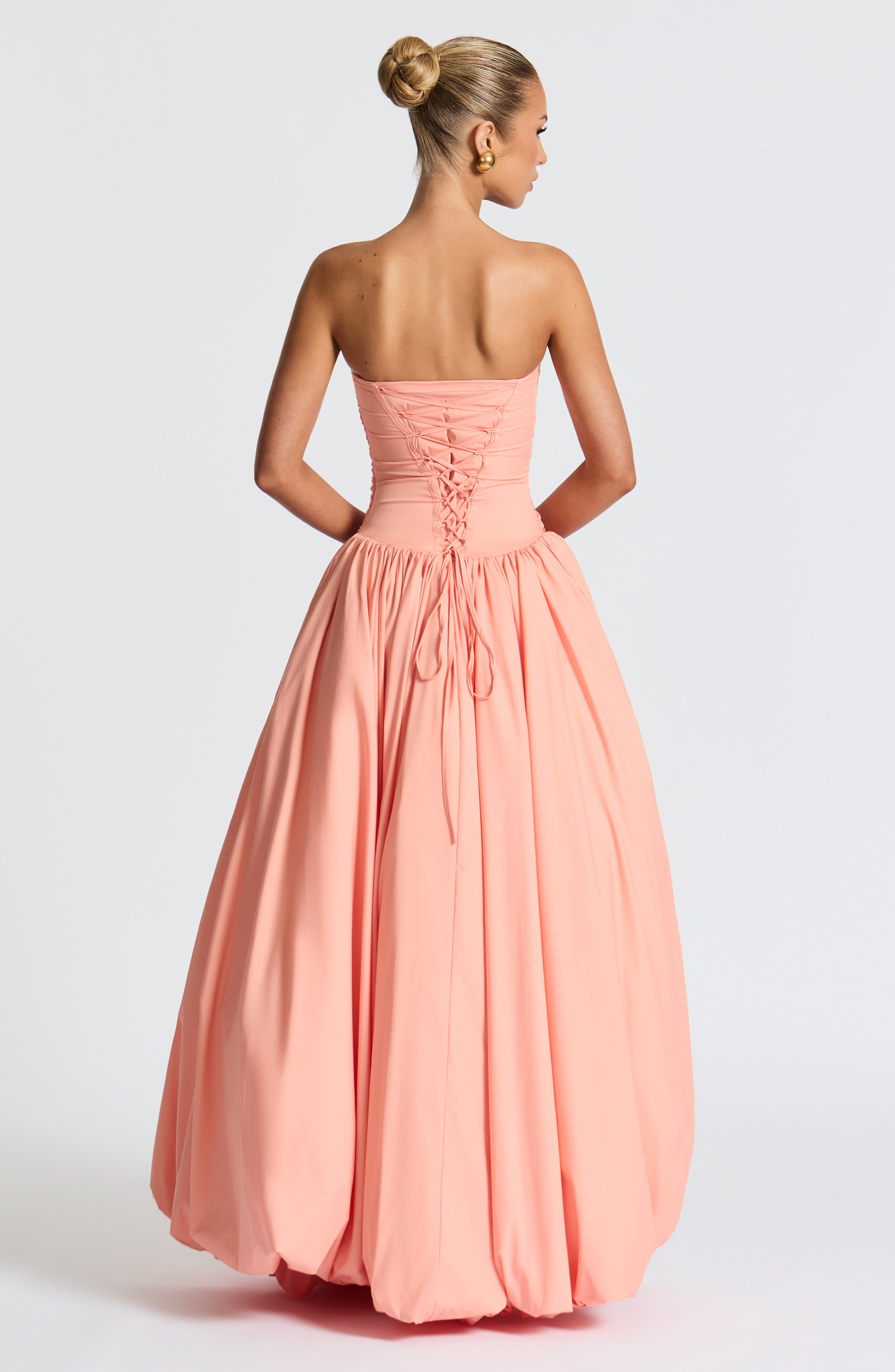 Jillian Maxi Dress - Peach Dress Babyboo Fashion Premium Exclusive Design