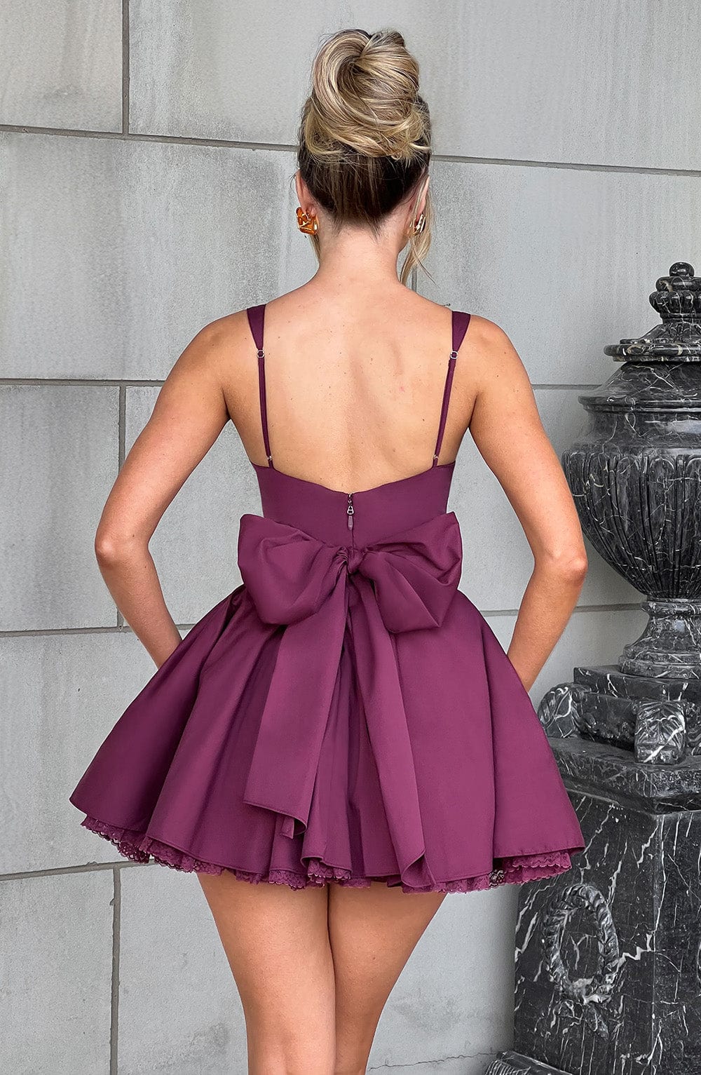 Josie Mini Dress - Cherry Lacquer Dress Babyboo Fashion Premium Exclusive Design