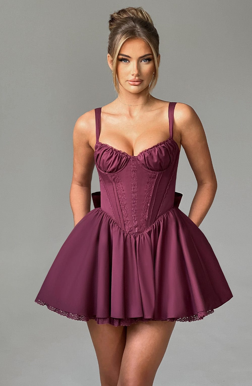 Josie Mini Dress - Cherry Lacquer Dress Babyboo Fashion Premium Exclusive Design