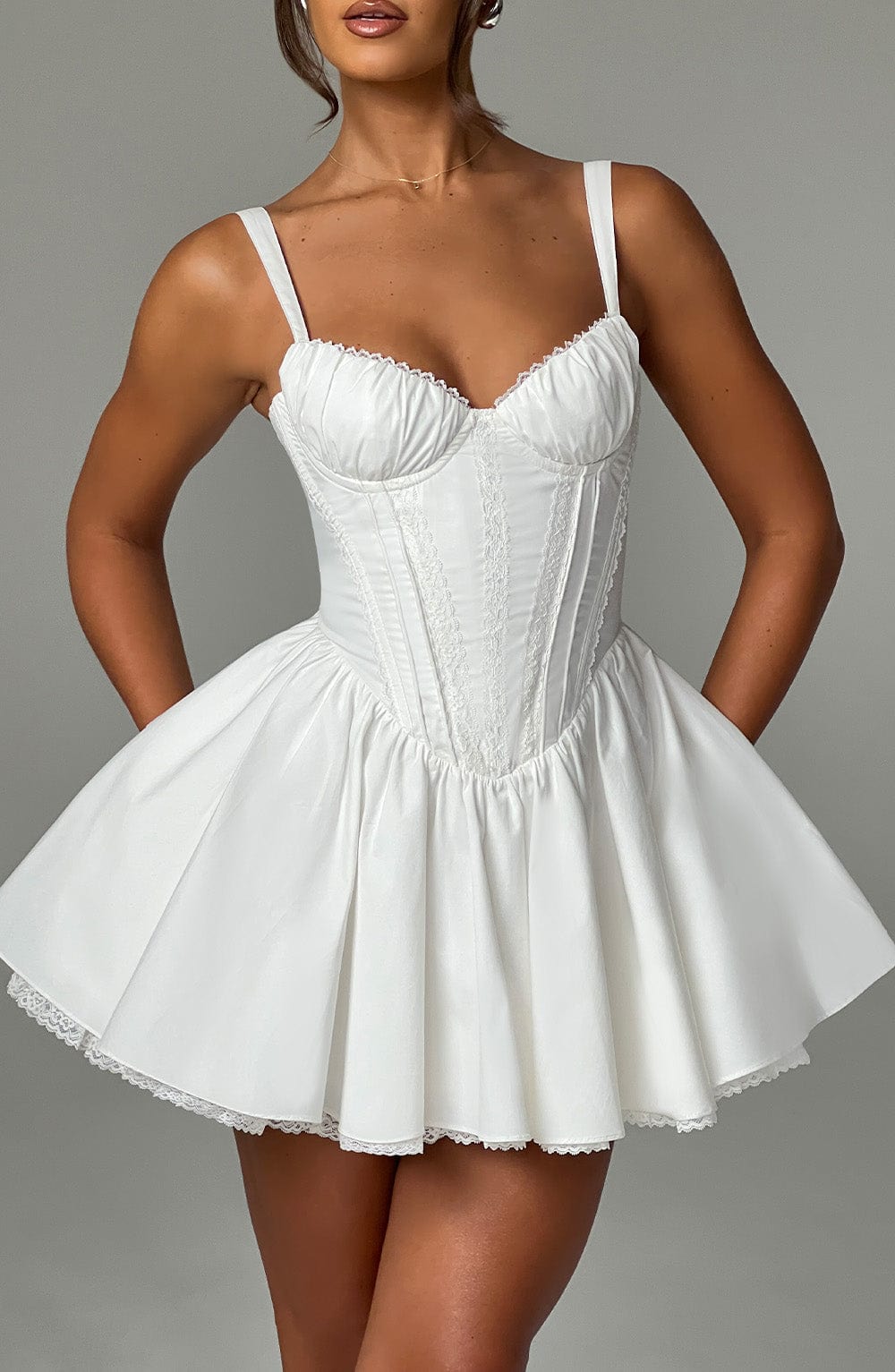 Josie Mini Dress - White Dress Babyboo Fashion Premium Exclusive Design