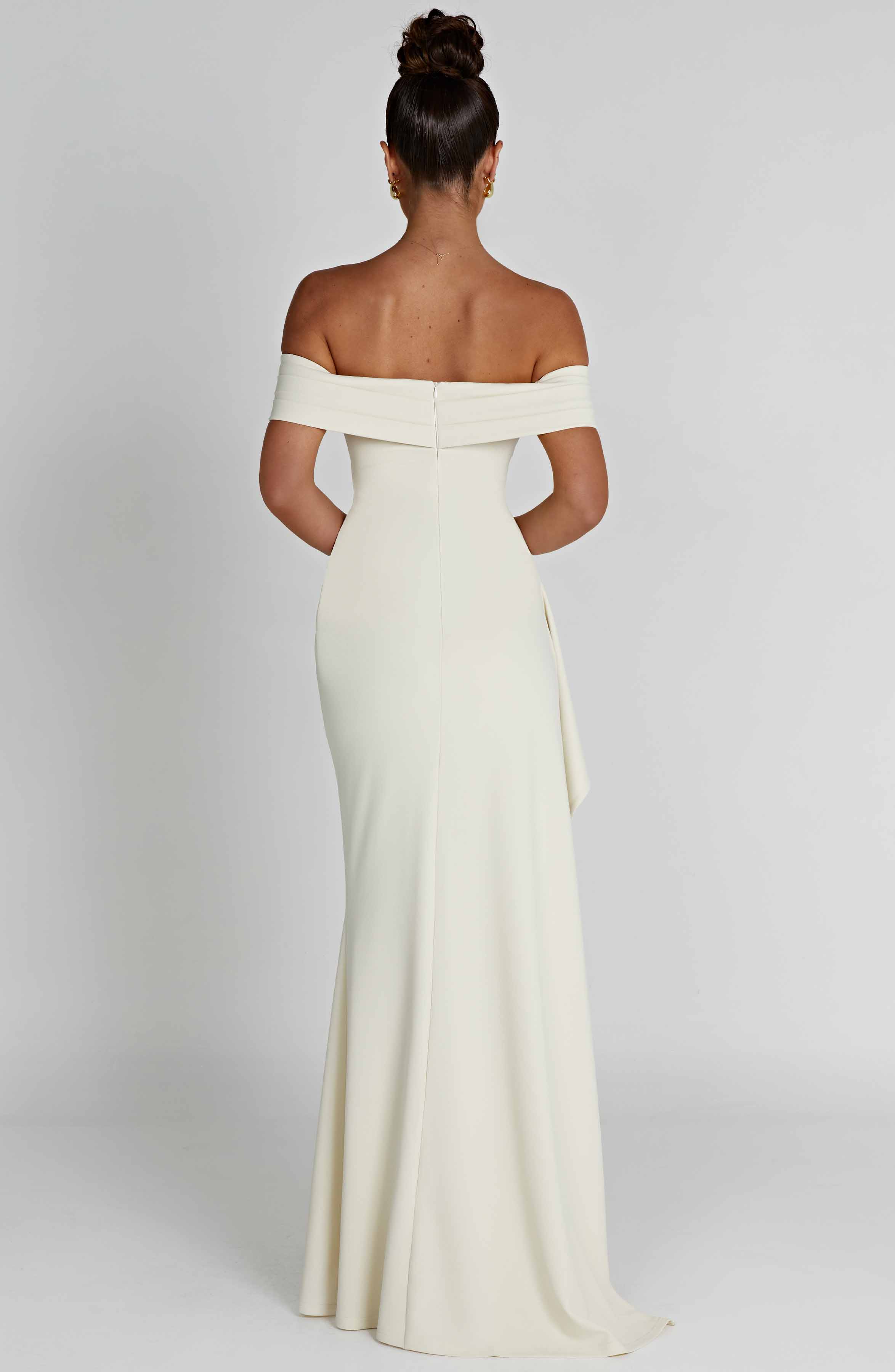 Joyce Maxi Dress - Ivory Dress Babyboo Fashion Premium Exclusive Design