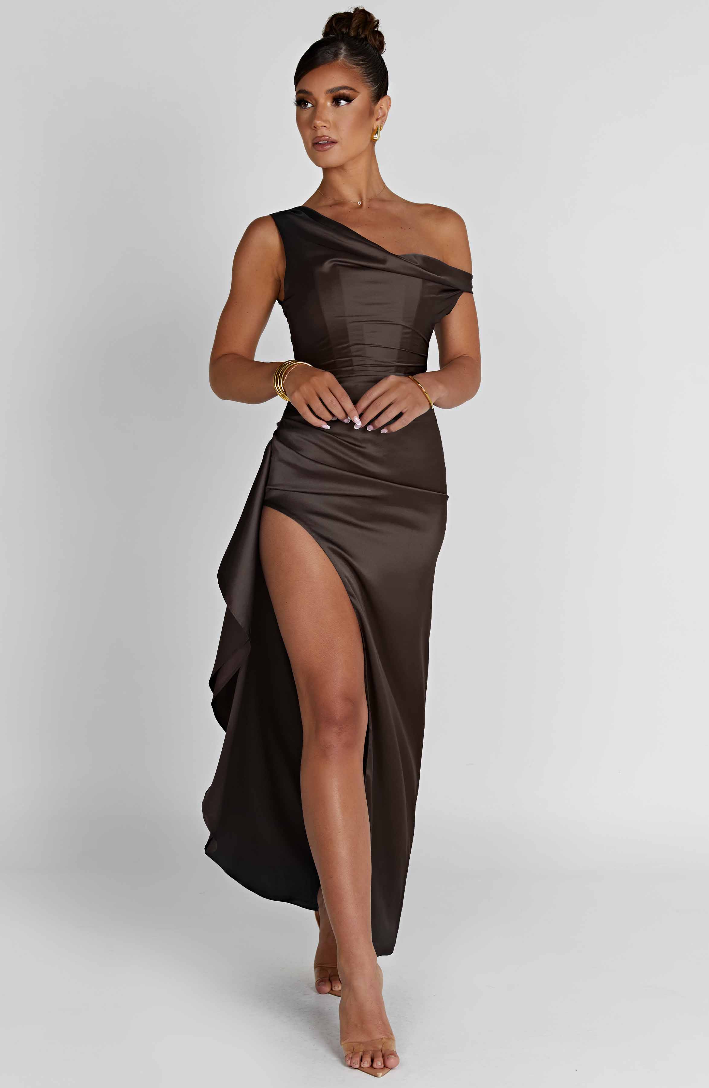 Juliene Maxi Dress - Charcoal Dress Babyboo Fashion Premium Exclusive Design