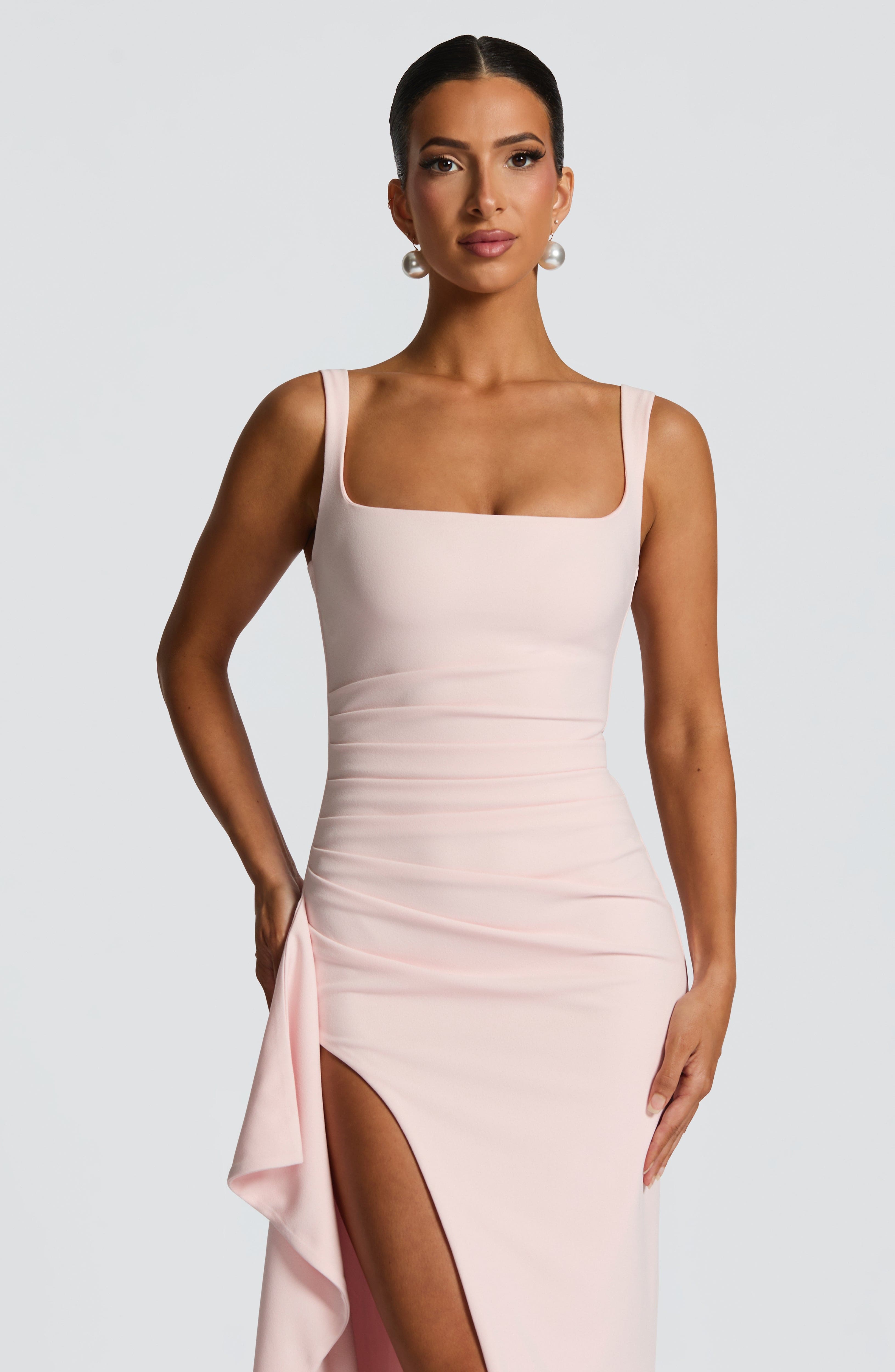 Katana Maxi Dress - Blush Dress Babyboo Fashion Premium Exclusive Design