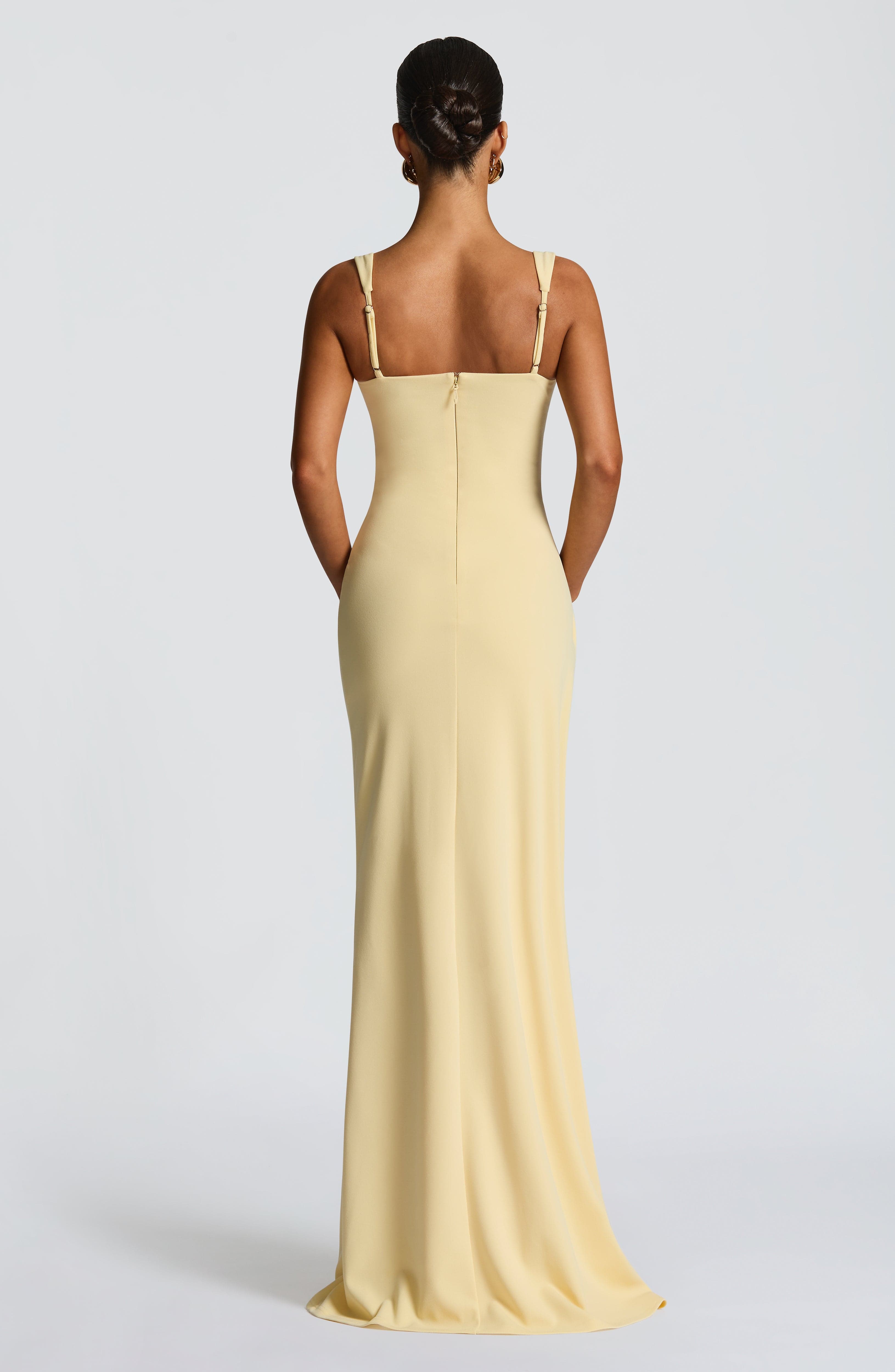 Katana Maxi Dress - Lemon Dress Babyboo Fashion Premium Exclusive Design