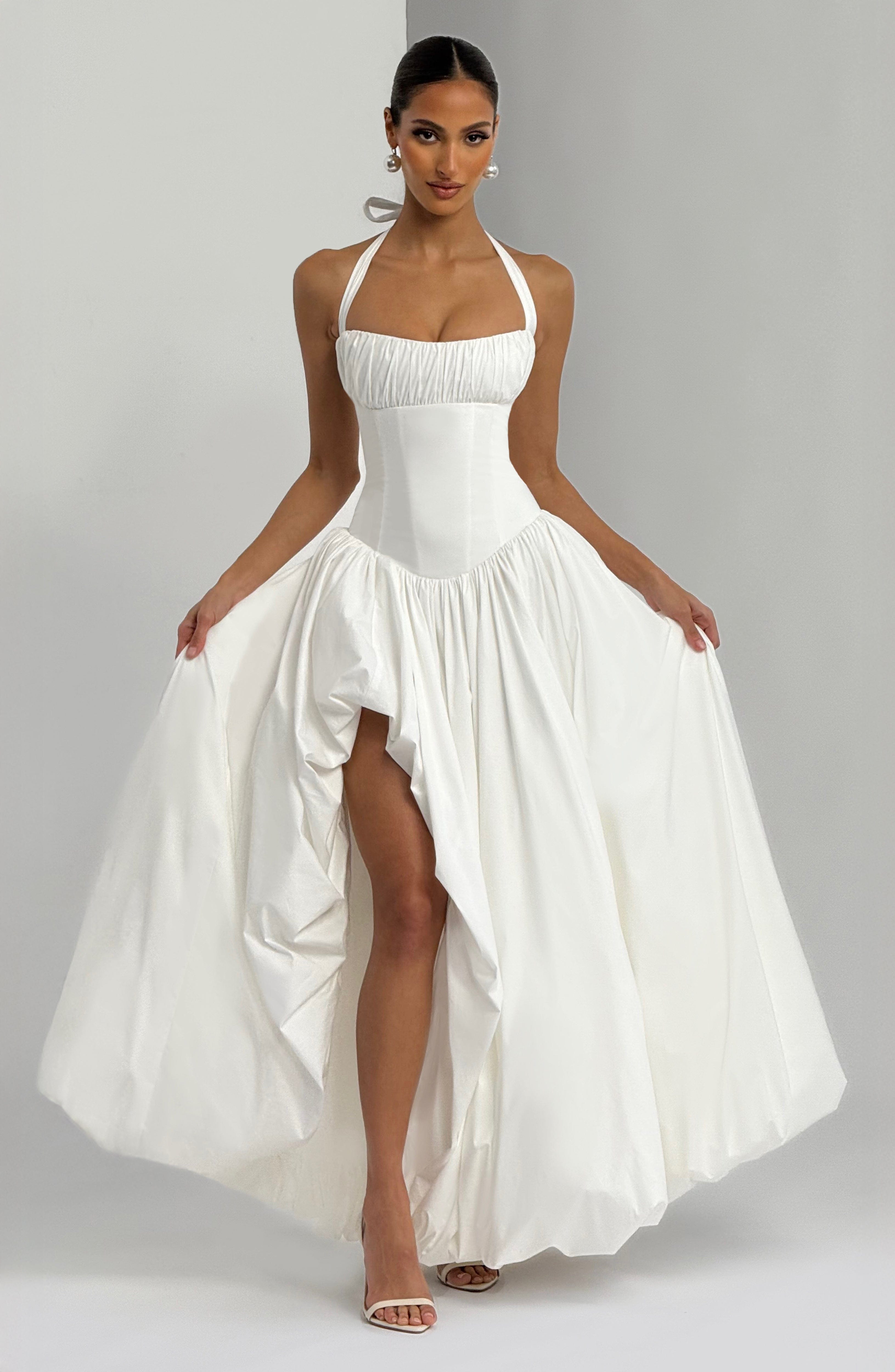 Keira Maxi Dress - Ivory Dress Babyboo Fashion Premium Exclusive Design