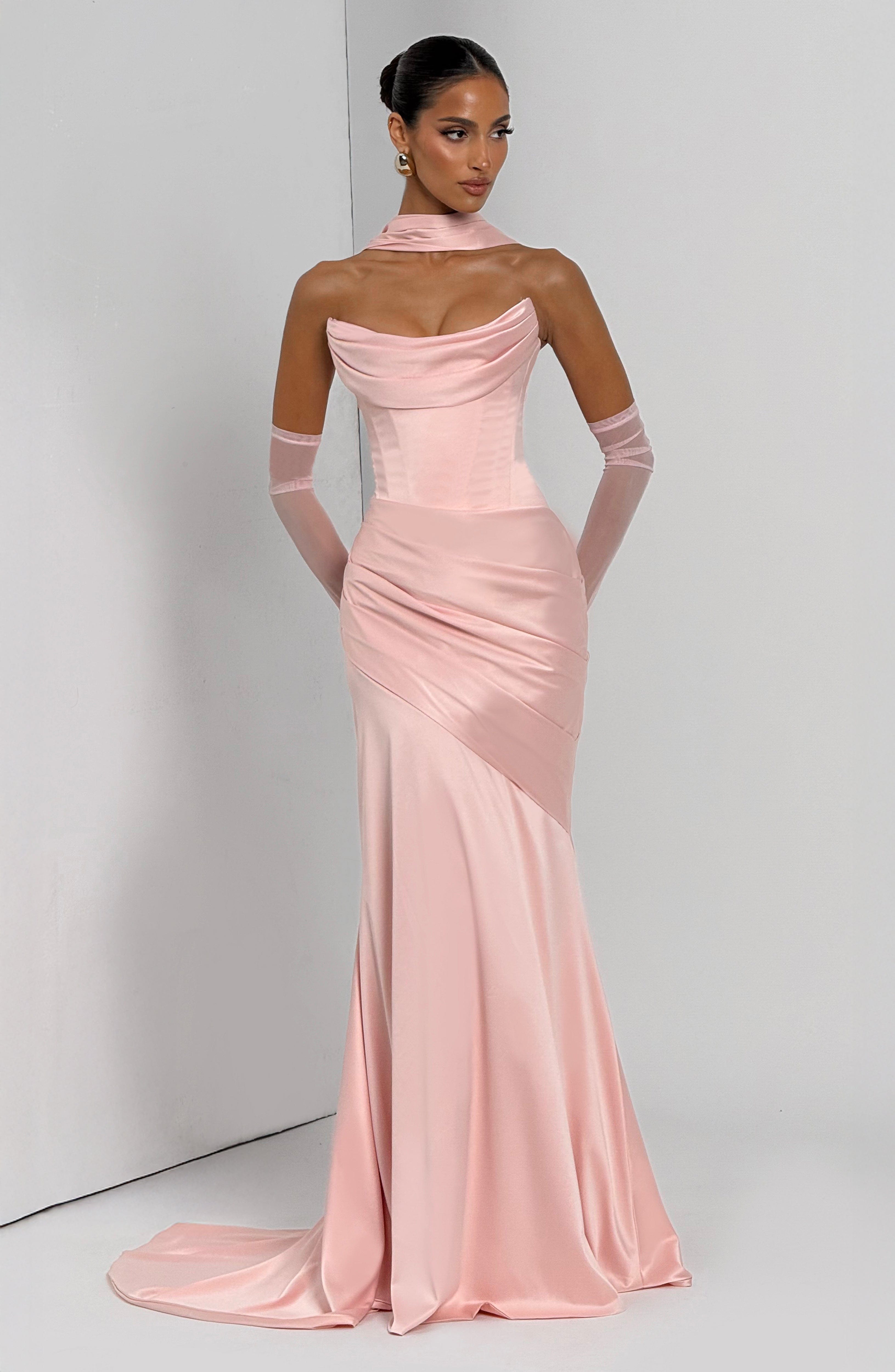 Kensington Maxi Dress - Blush Dress Babyboo Fashion Premium Exclusive Design