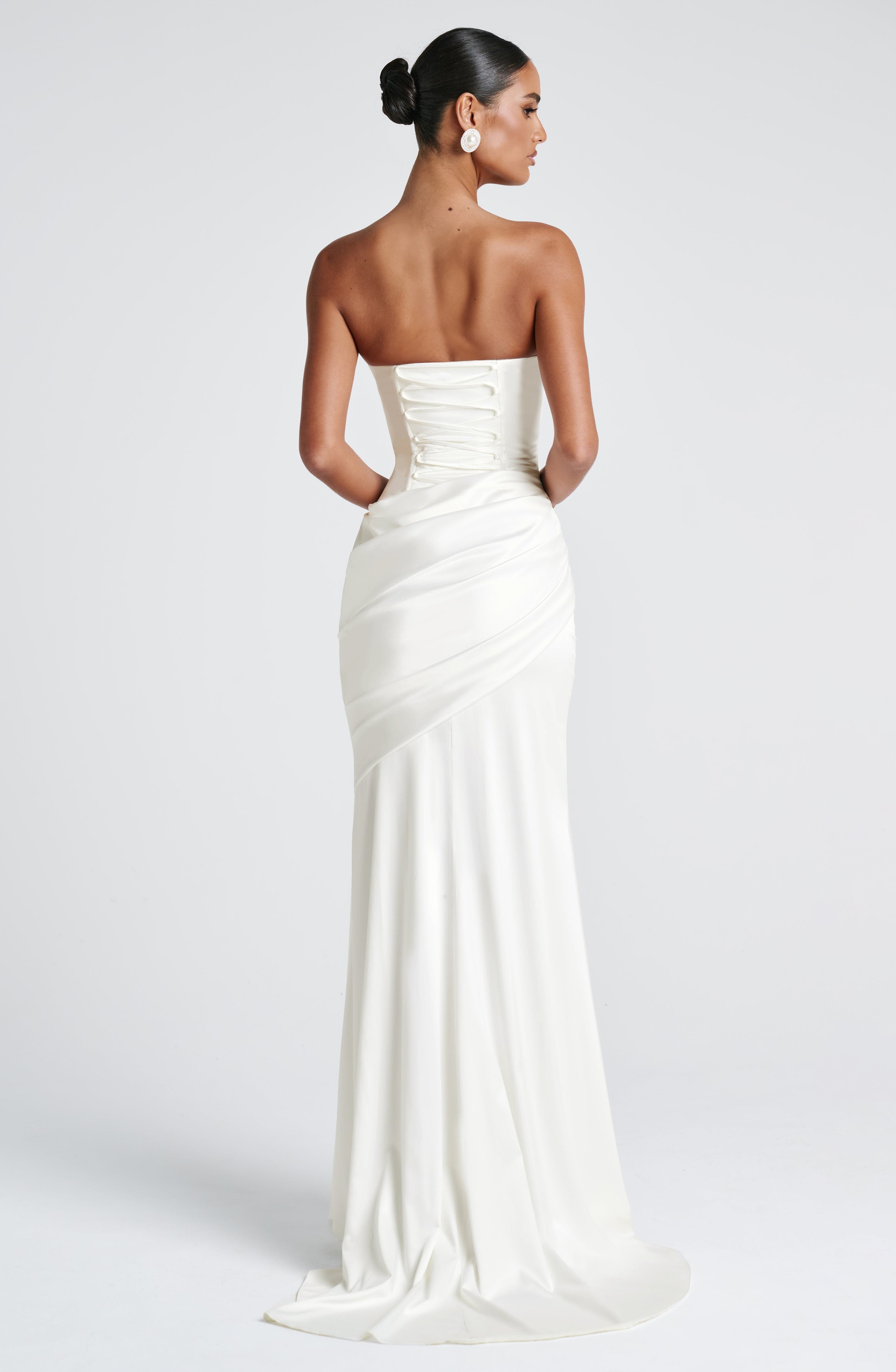Kensington Maxi Dress - Ivory Dress Babyboo Fashion Premium Exclusive Design