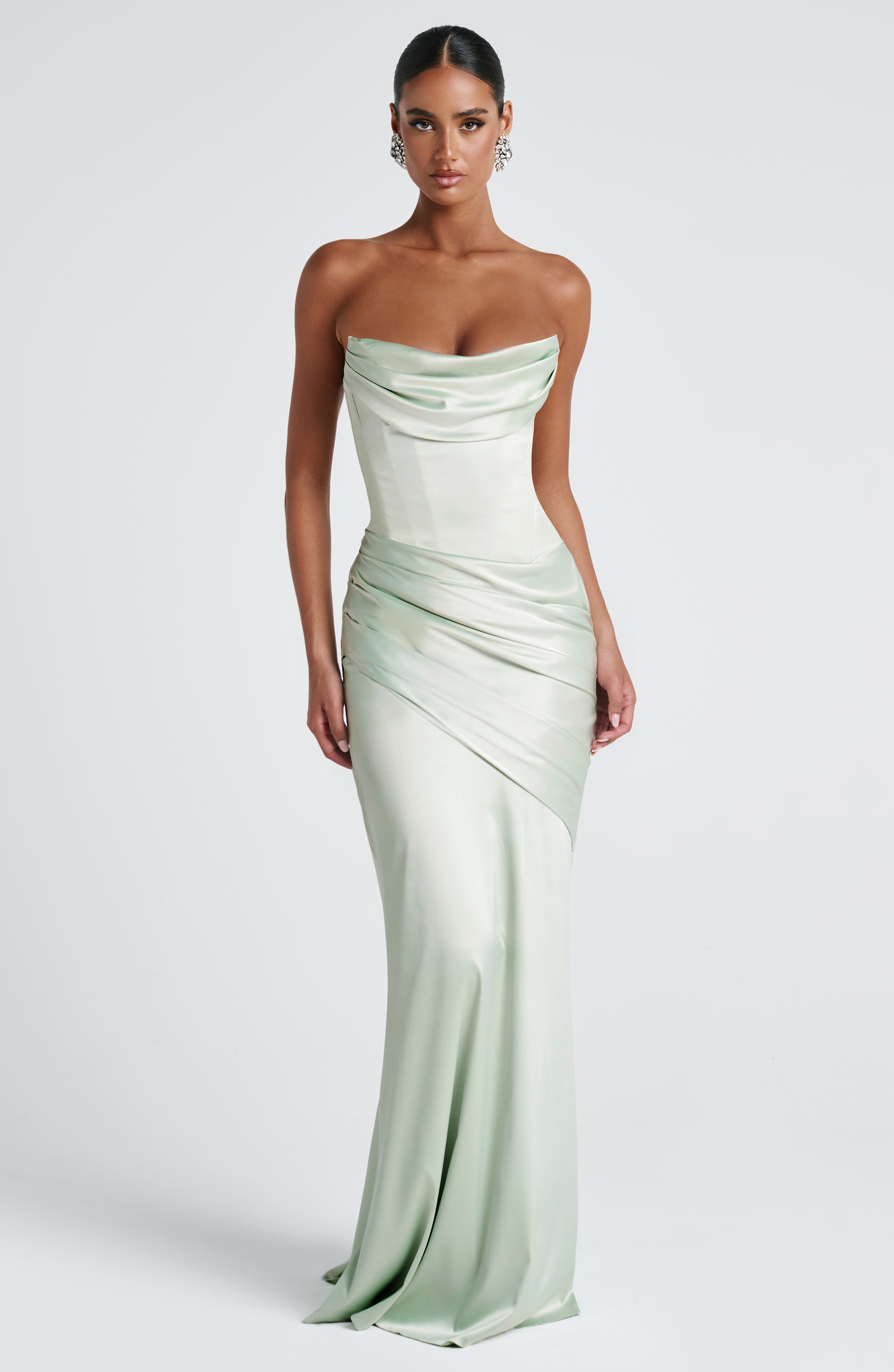 Kensington Maxi Dress - Mint Dress Babyboo Fashion Premium Exclusive Design