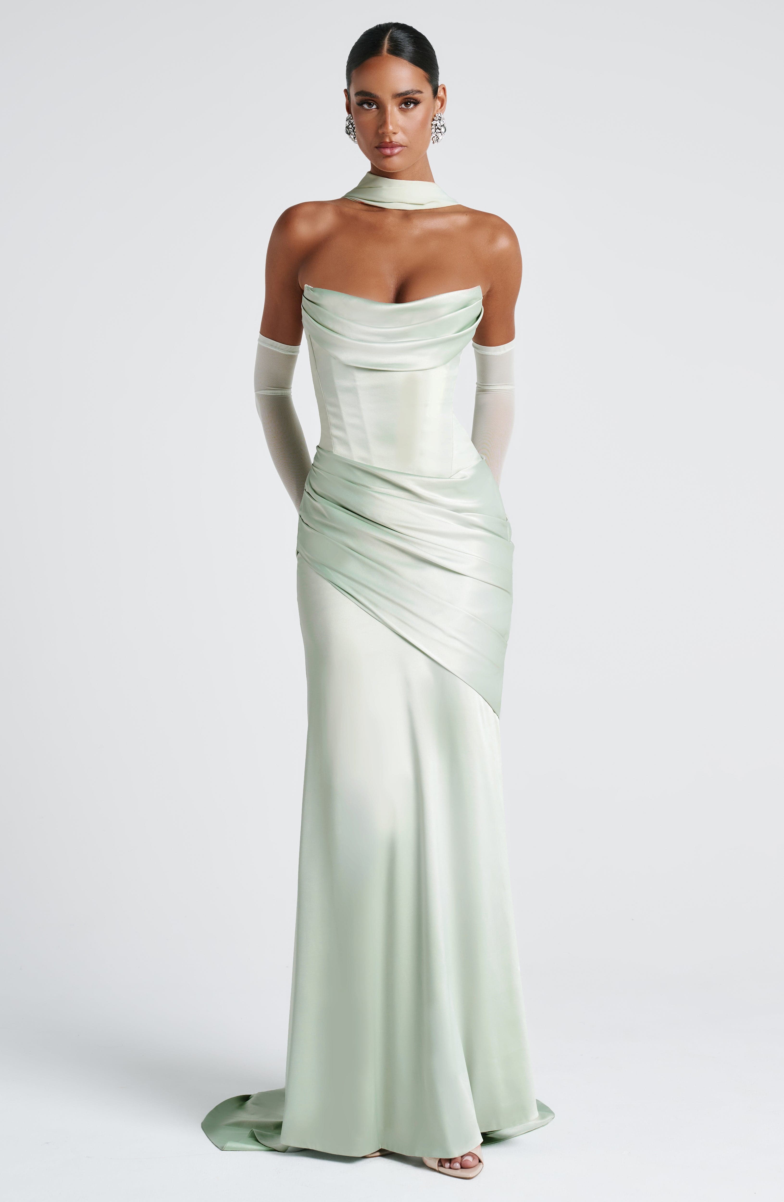 Kensington Maxi Dress - Mint Dress Babyboo Fashion Premium Exclusive Design